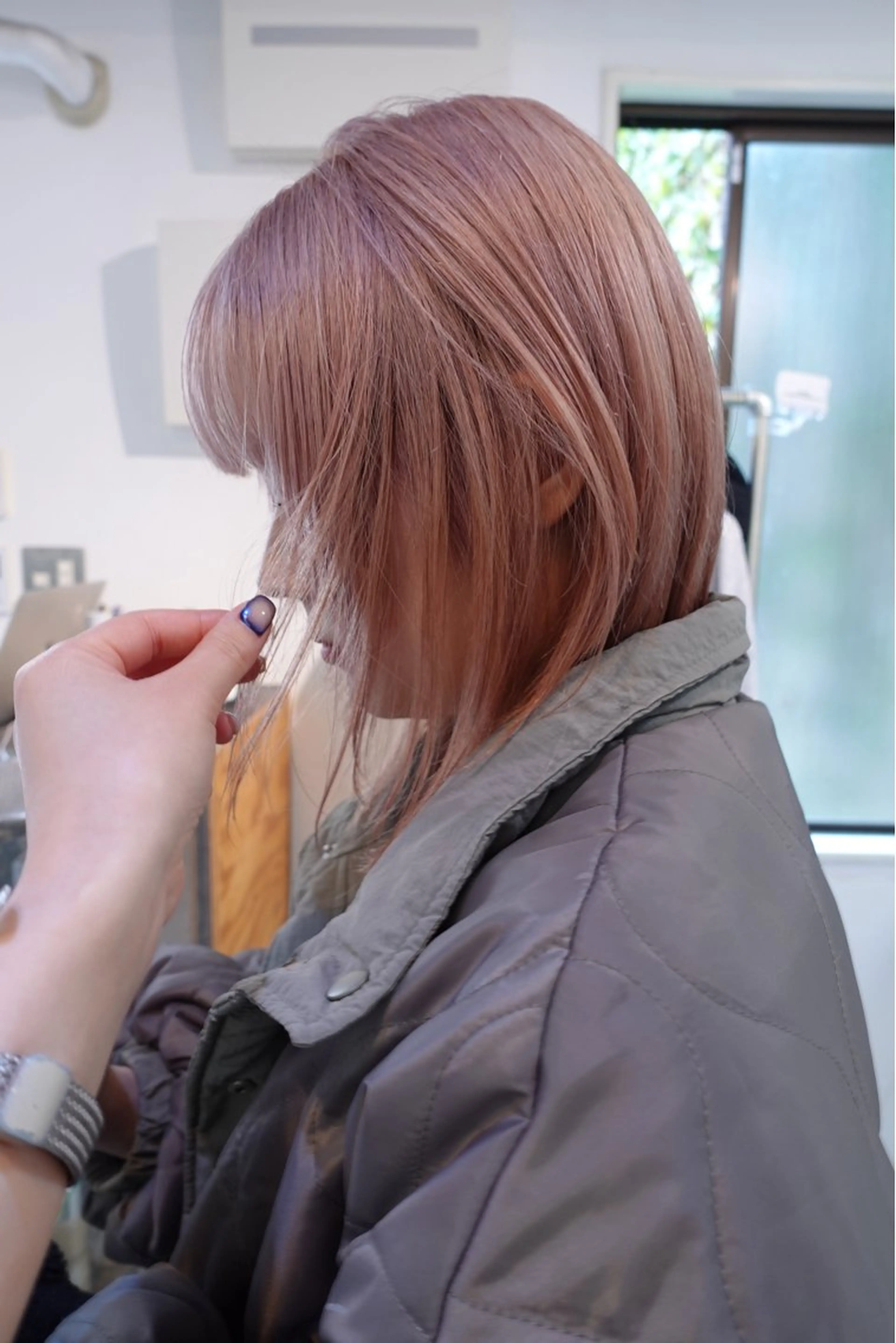 ミディアム カラー ヘアカラー sakura🌸 レイヤー/韓国ヘアのヘアスタイル