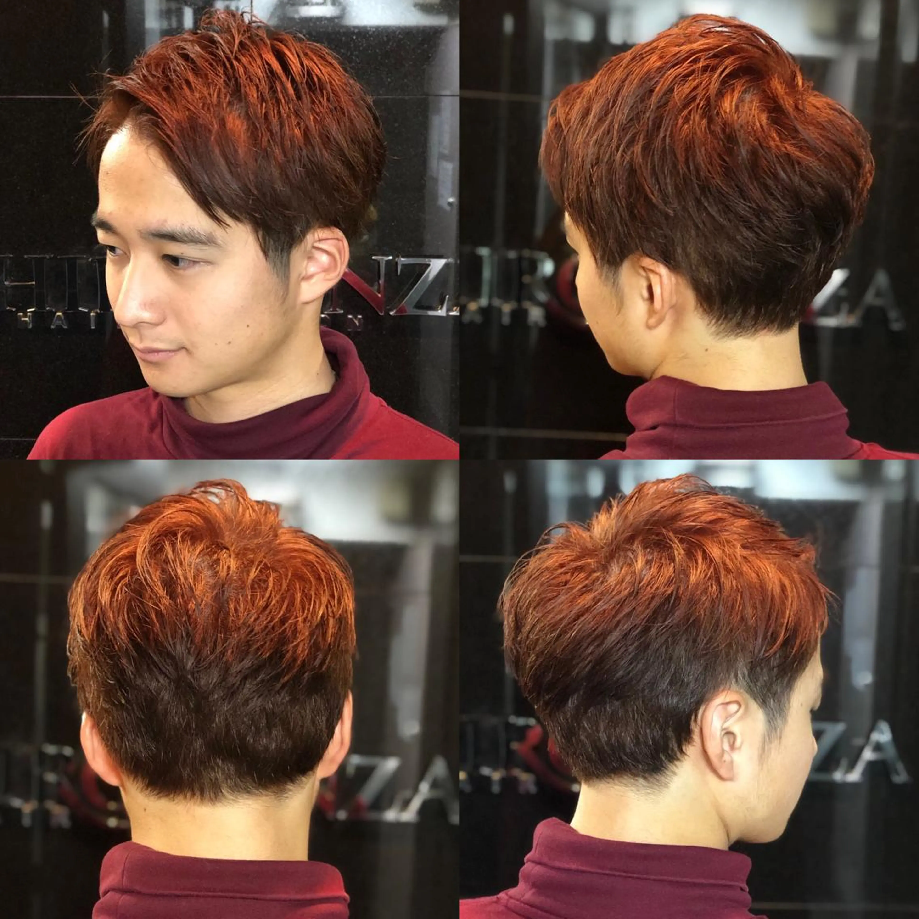 ミディアム カラー ヘアアレンジ メンズ 萩原 勇樹のヘアスタイル