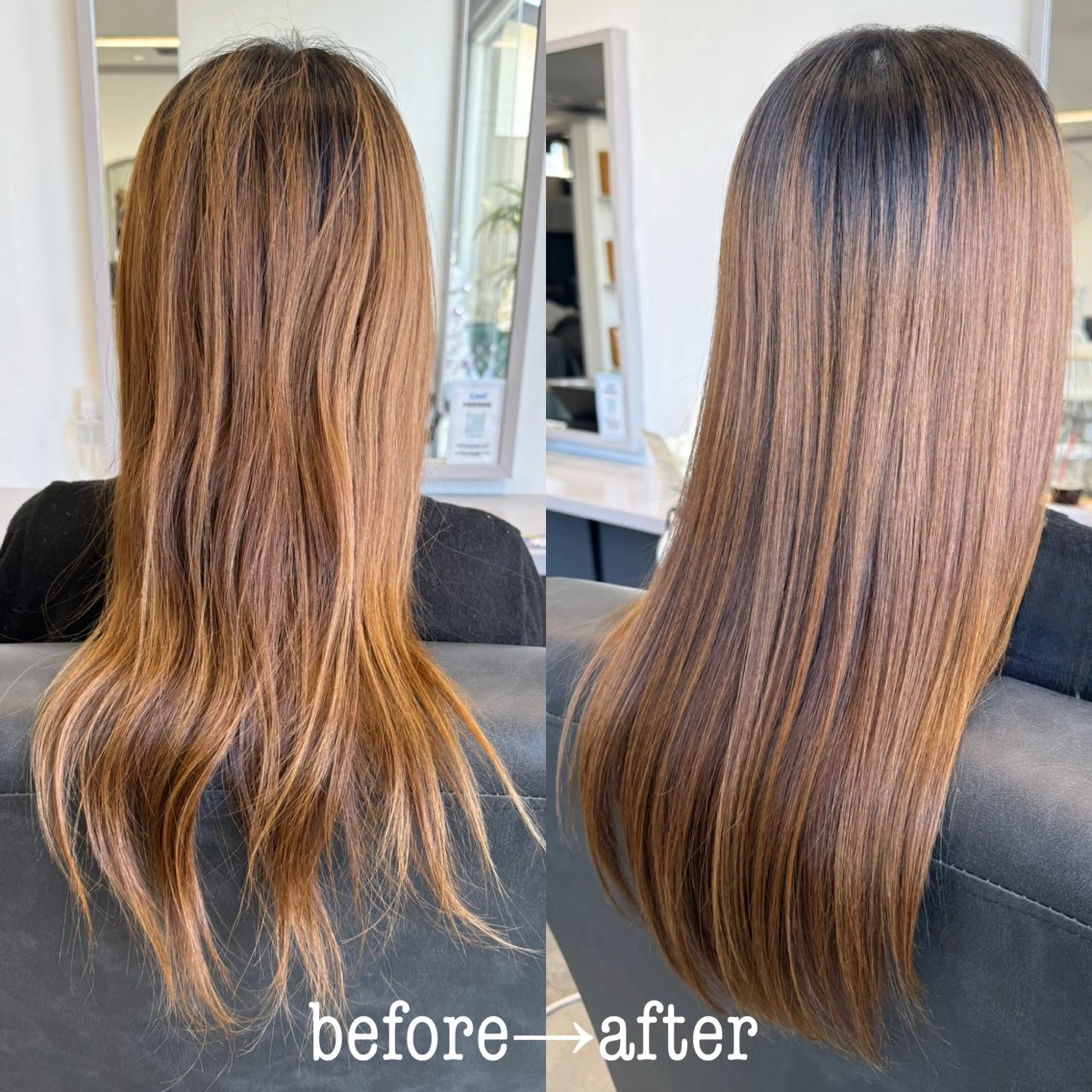 ロング カット 縮毛矯正 トリートメント 🌿透き通るツヤ髪× 縮毛矯正✂︎戸祭　伶のヘアスタイル