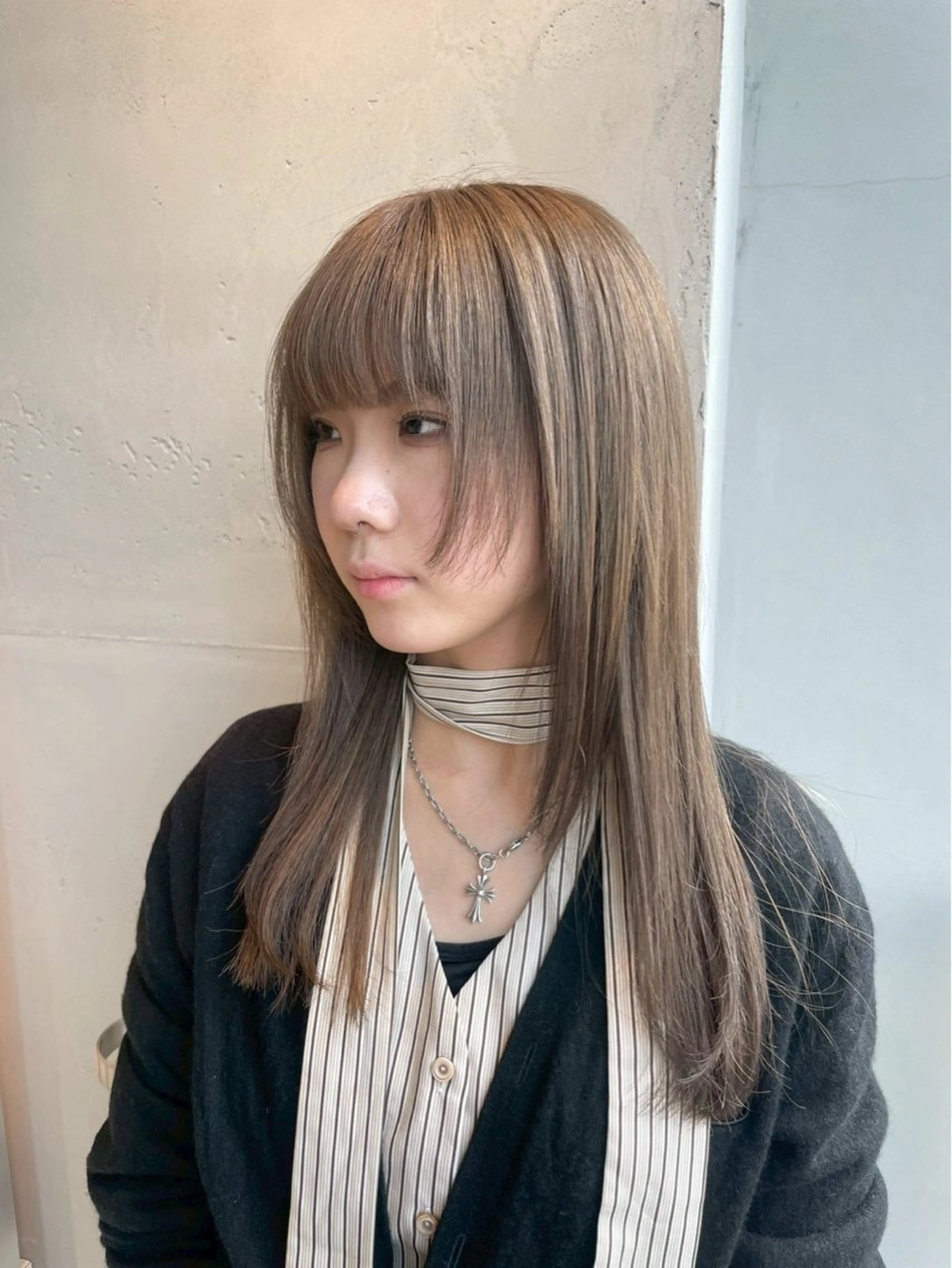 ロング カラー カット ヘアカラー 宮木 海斗のヘアスタイル