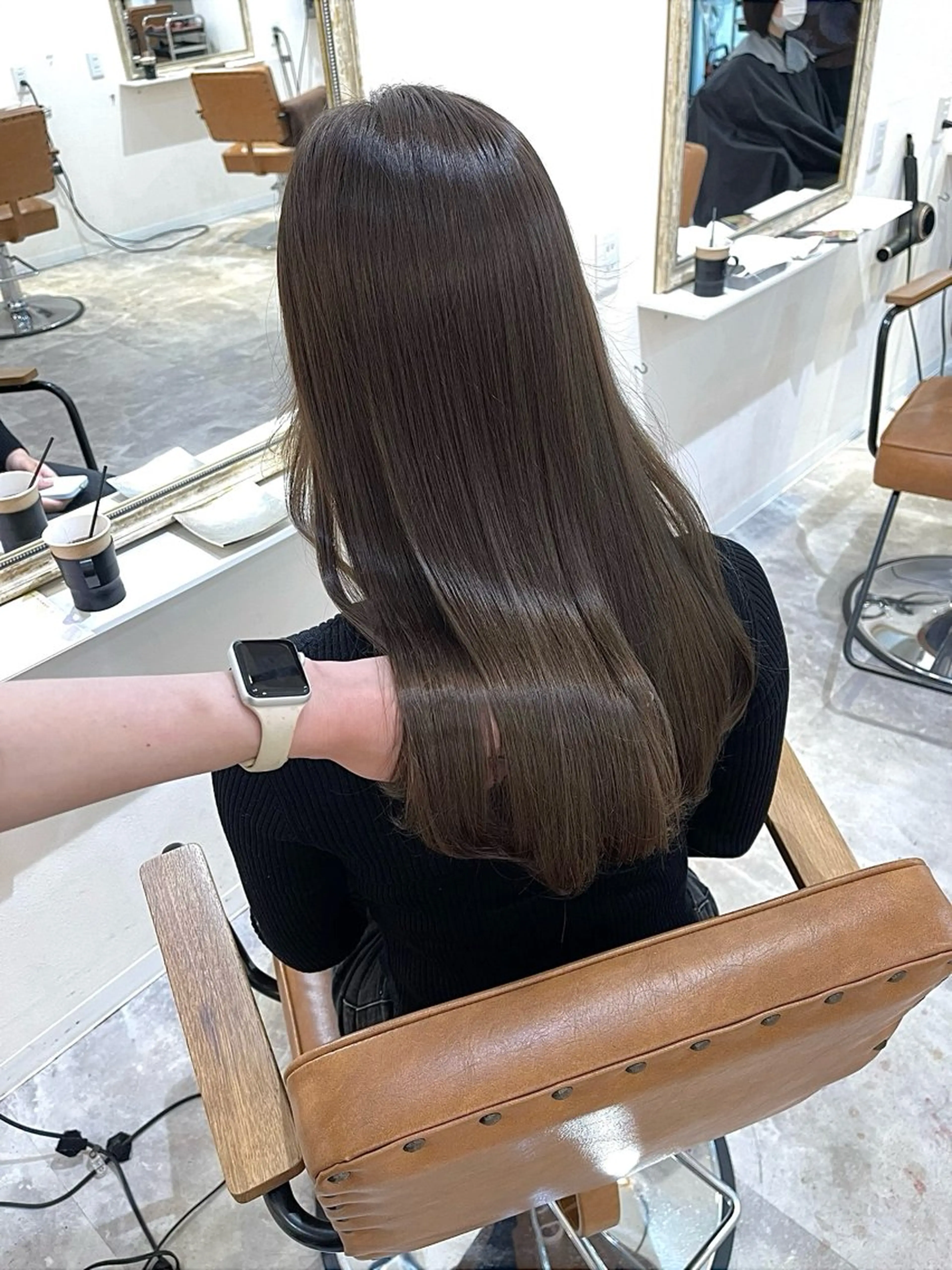 ロング カラー カット ヘアカラー 盛れる顔まわり✨🎀 レイヤー別所好葉のヘアスタイル