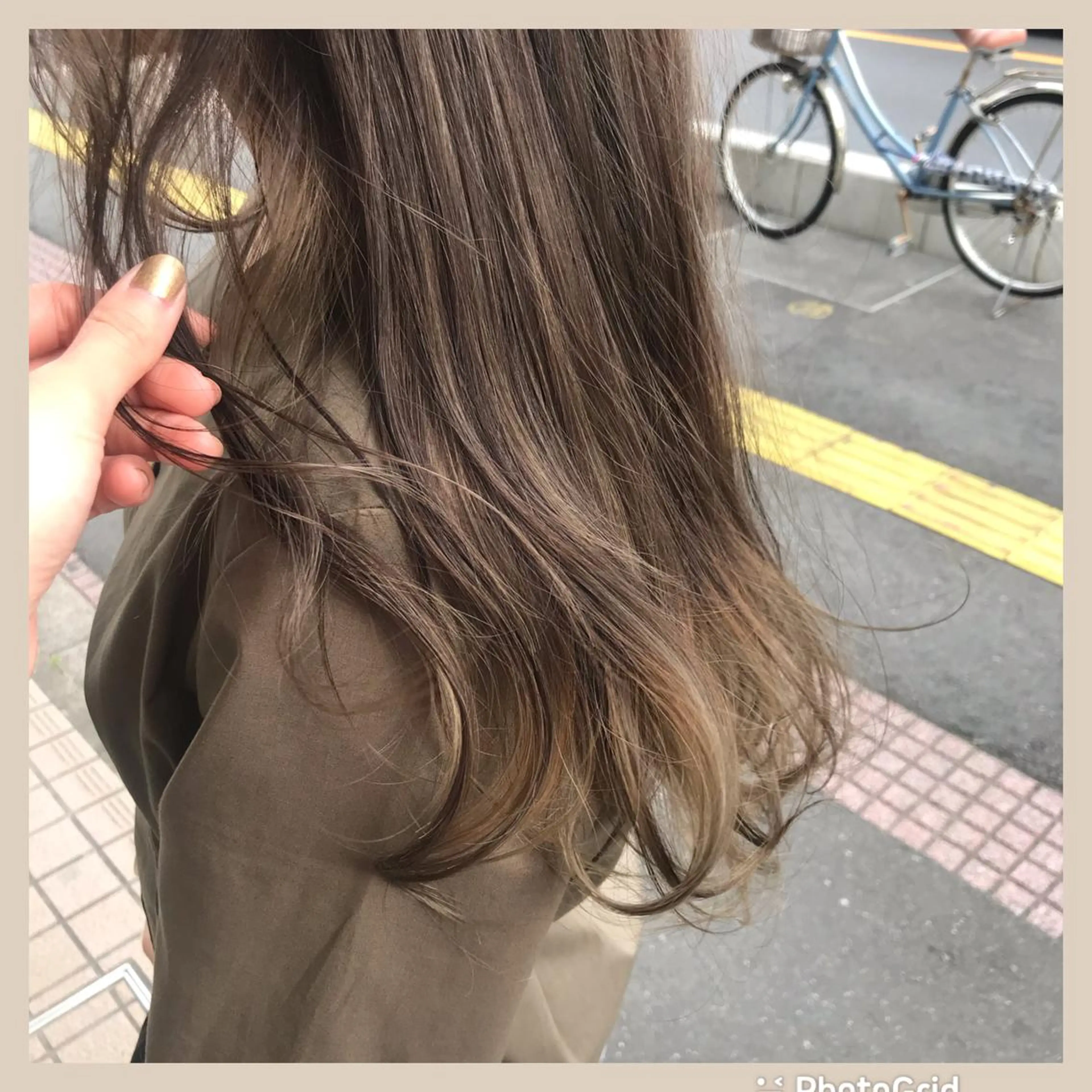 ロング カラー カット ヘアカラー トリートメント * 透明感カラー c h i h o *のヘアスタイル