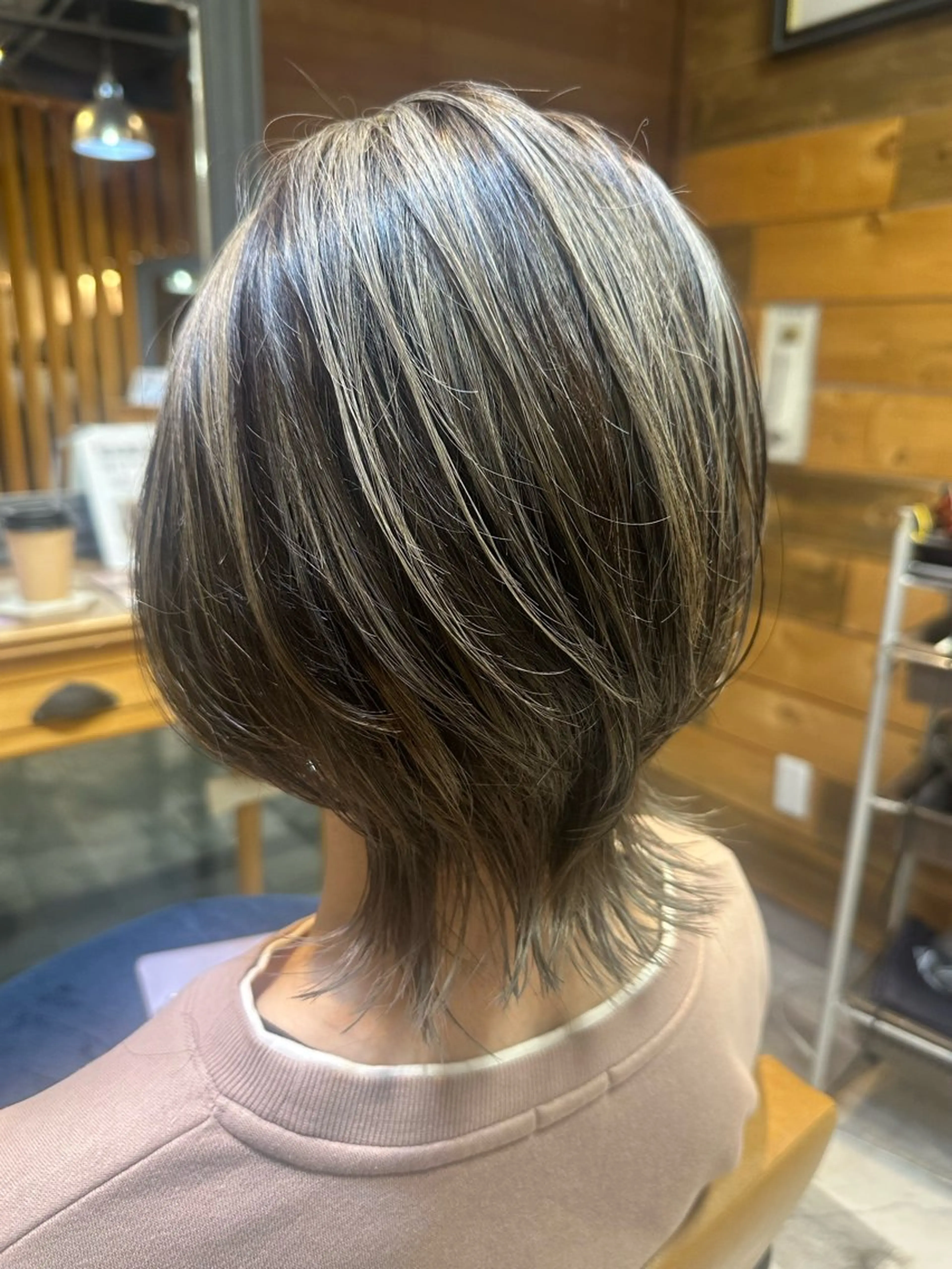 ショート ハイライト レイヤーカット ウルフカット col asahikawa所属・和田 直也のヘアスタイル