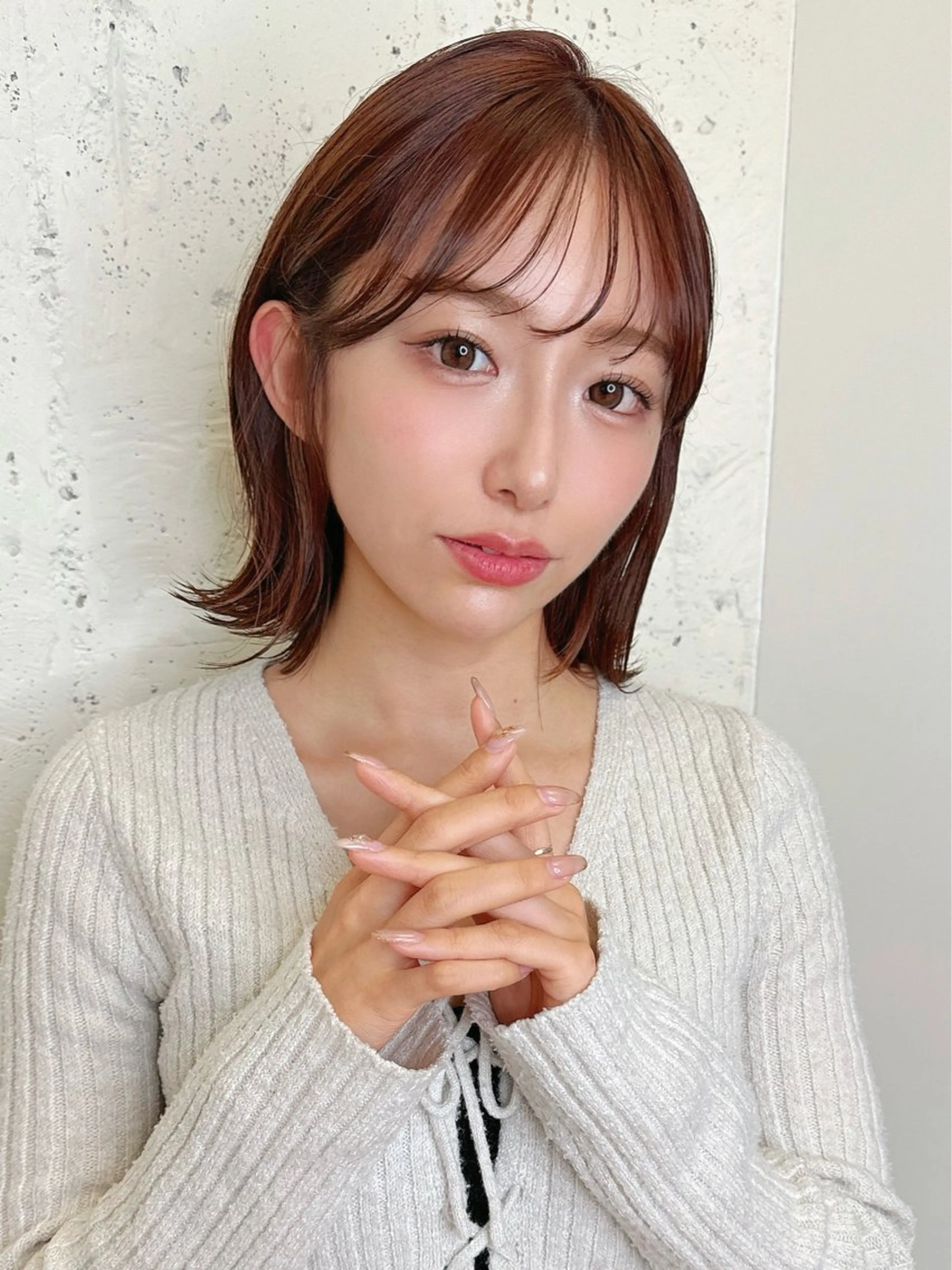 ミディアム 似合わせカット 江口 さやかのヘアスタイル