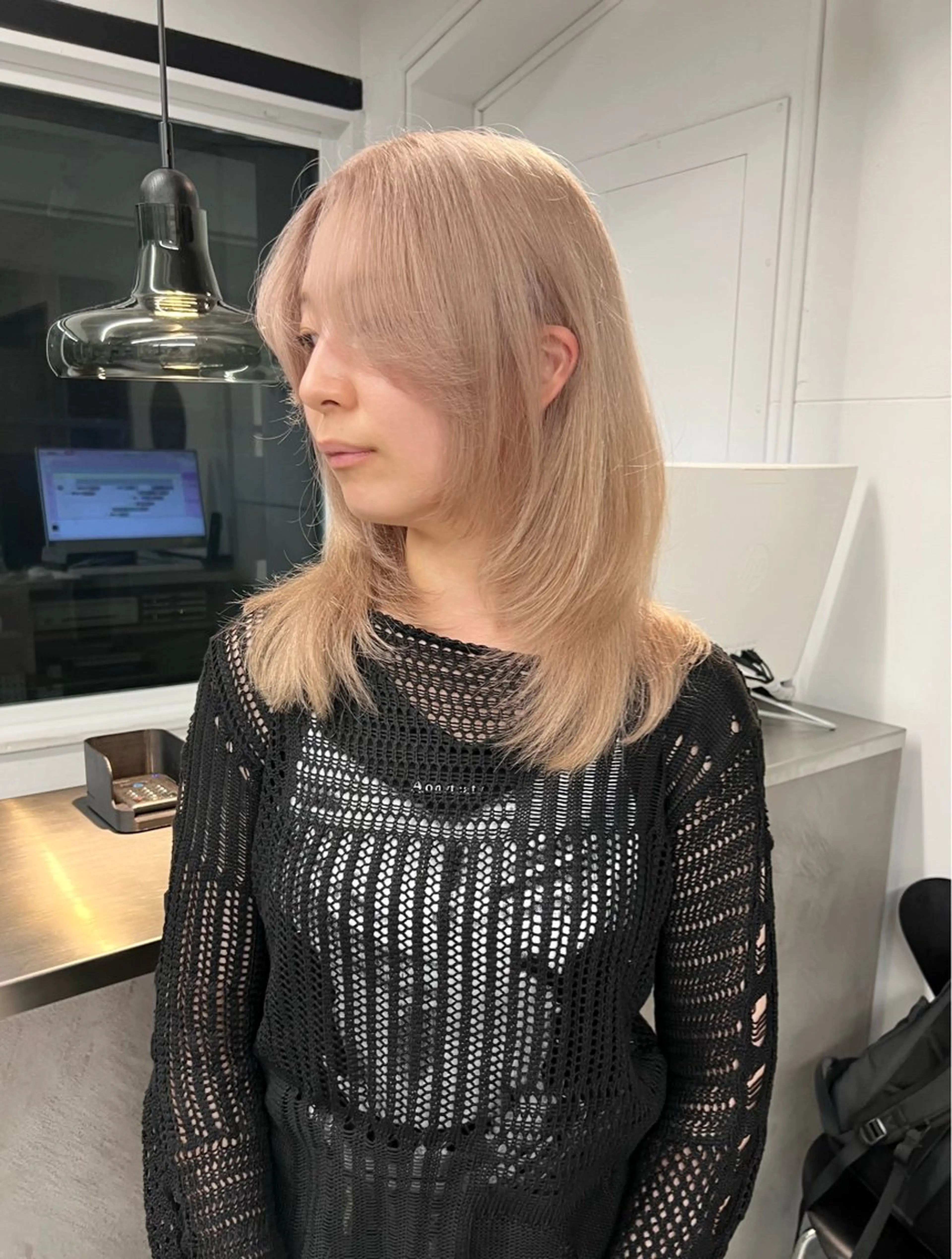 ミディアム カラー 樫原裕二/レイヤー カット/透明感カラーのヘアスタイル