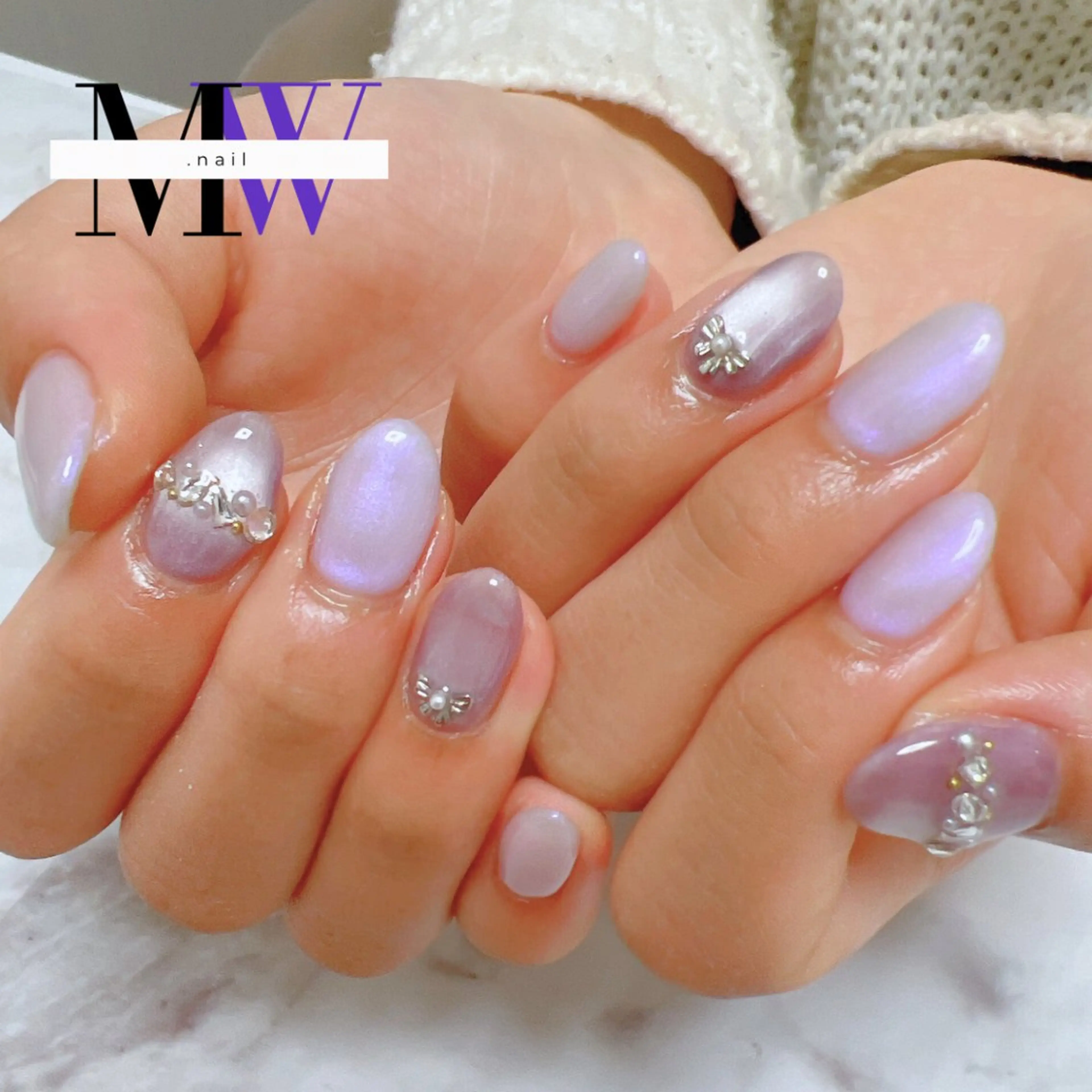 ネイル マグネットネイル ハンドネイル MW .nailのネイルデザイン