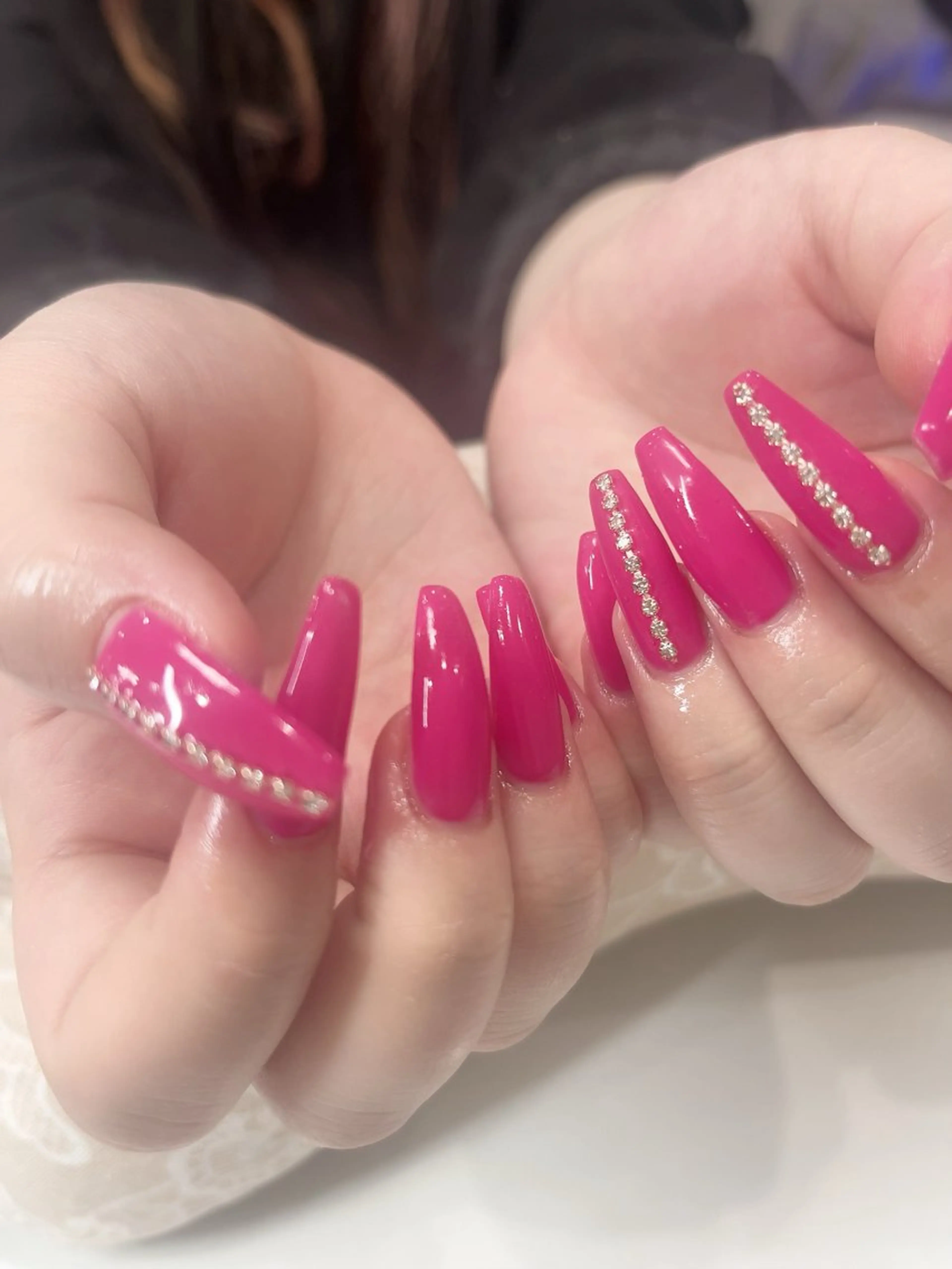 ネイル ワンカラーネイル 鶴橋wooone nail.rieのネイルデザイン