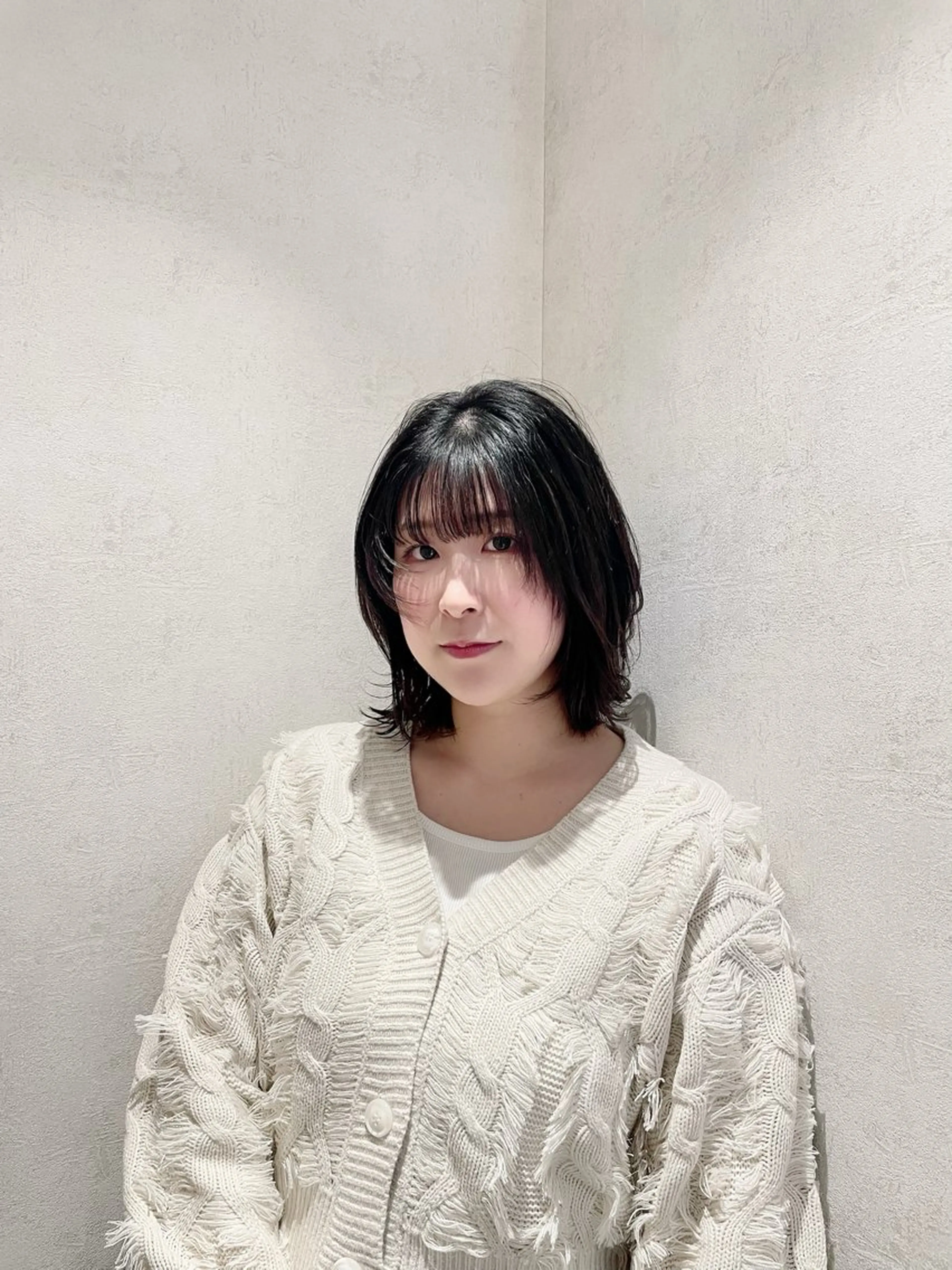 ミディアム ボブレイヤー ボブ レイヤーカット カット ヘアカラー トリートメント 店長/髪質改善 艶カラー/清水祥偉のヘアスタイル