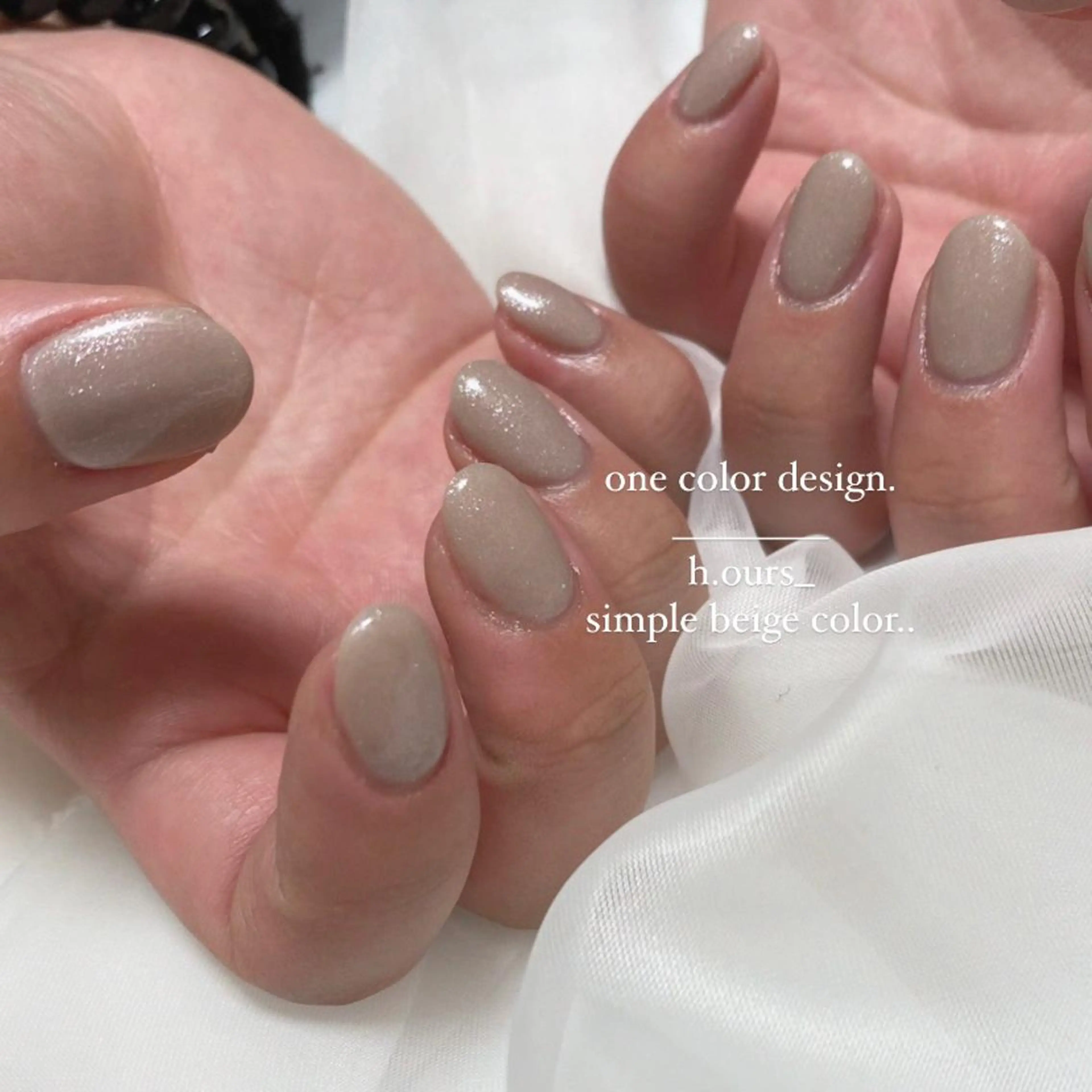 ネイル オフィスネイル ワンカラーネイル シンプルネイル h.ours _のネイルデザイン