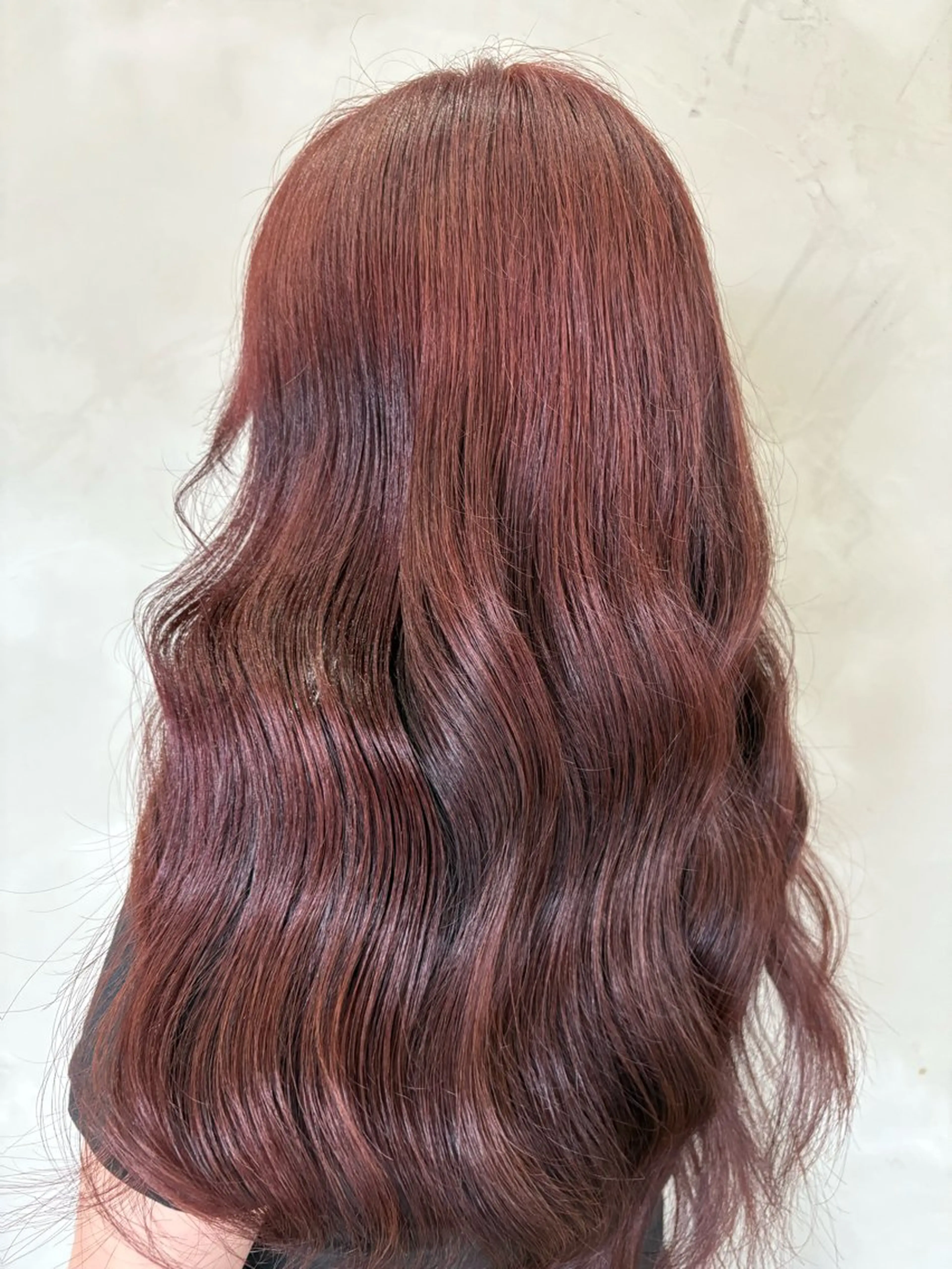 カラー 透明感カラー ピンクカラー かわうち れなのヘアスタイル