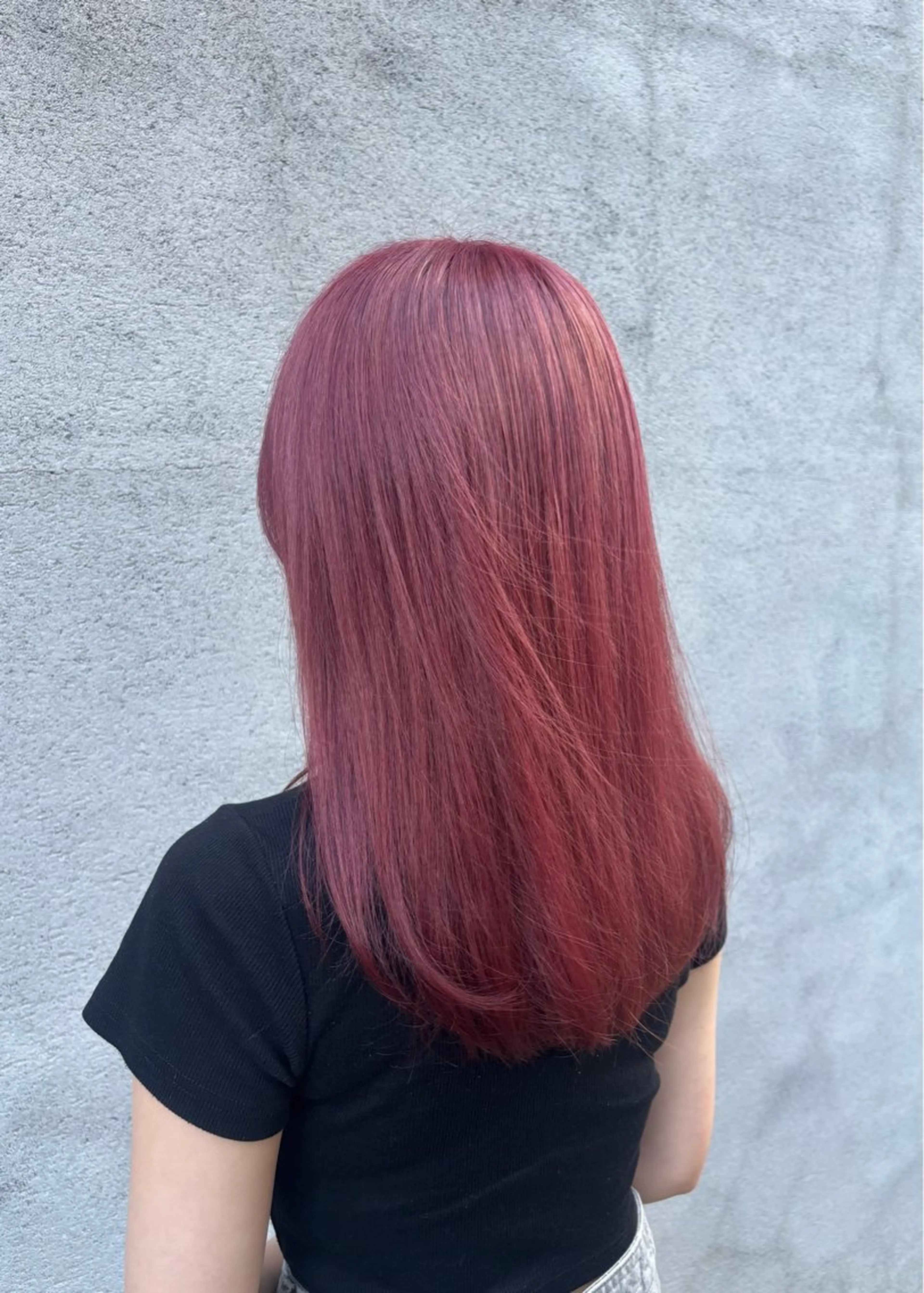 セミロング カラー カット ヘアカラー ゆうめ 透明感カラー /韓国風レイヤーのヘアスタイル