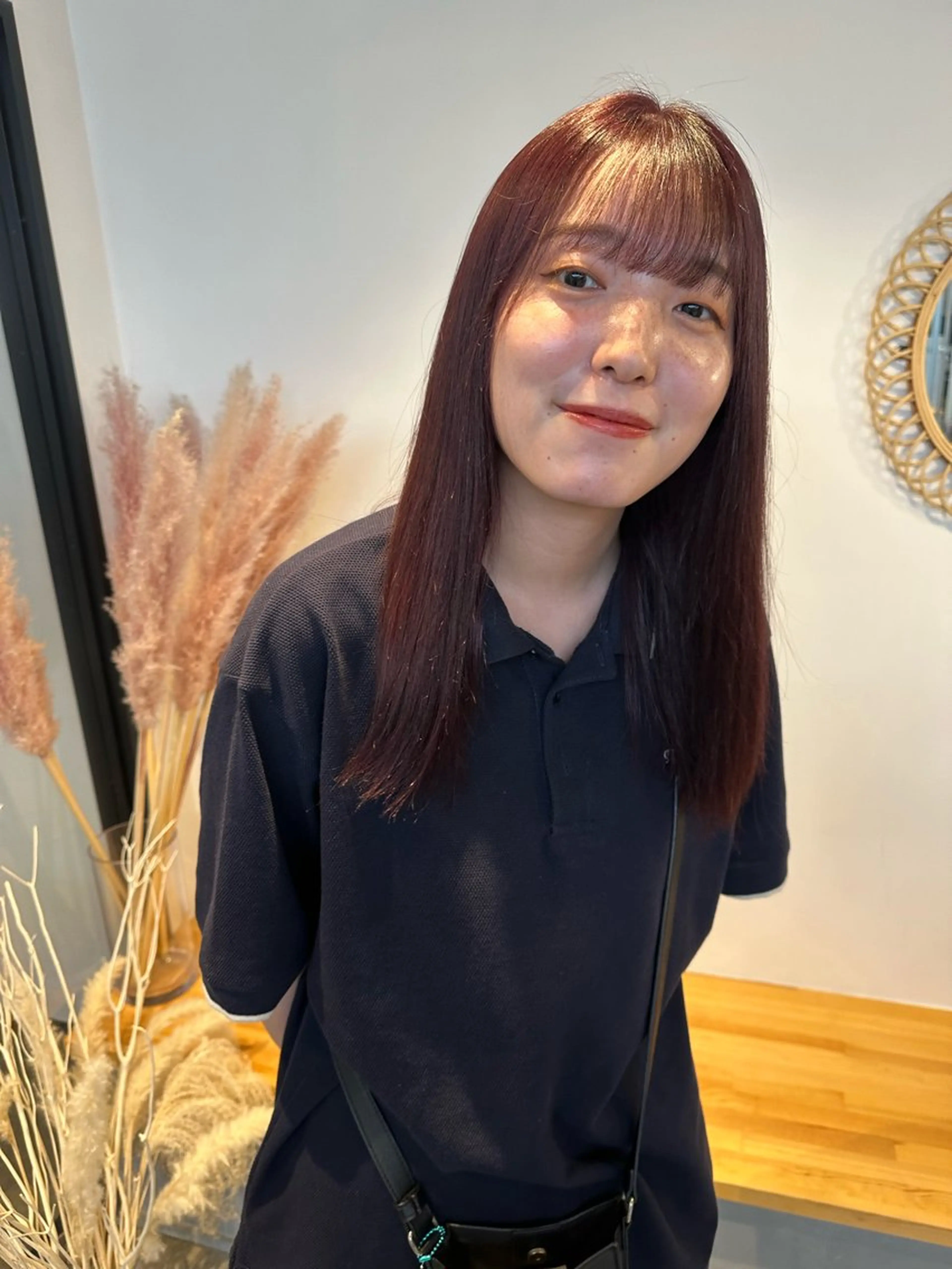 セミロング カラー カット ヘアカラー トリートメント yuika .のヘアスタイル