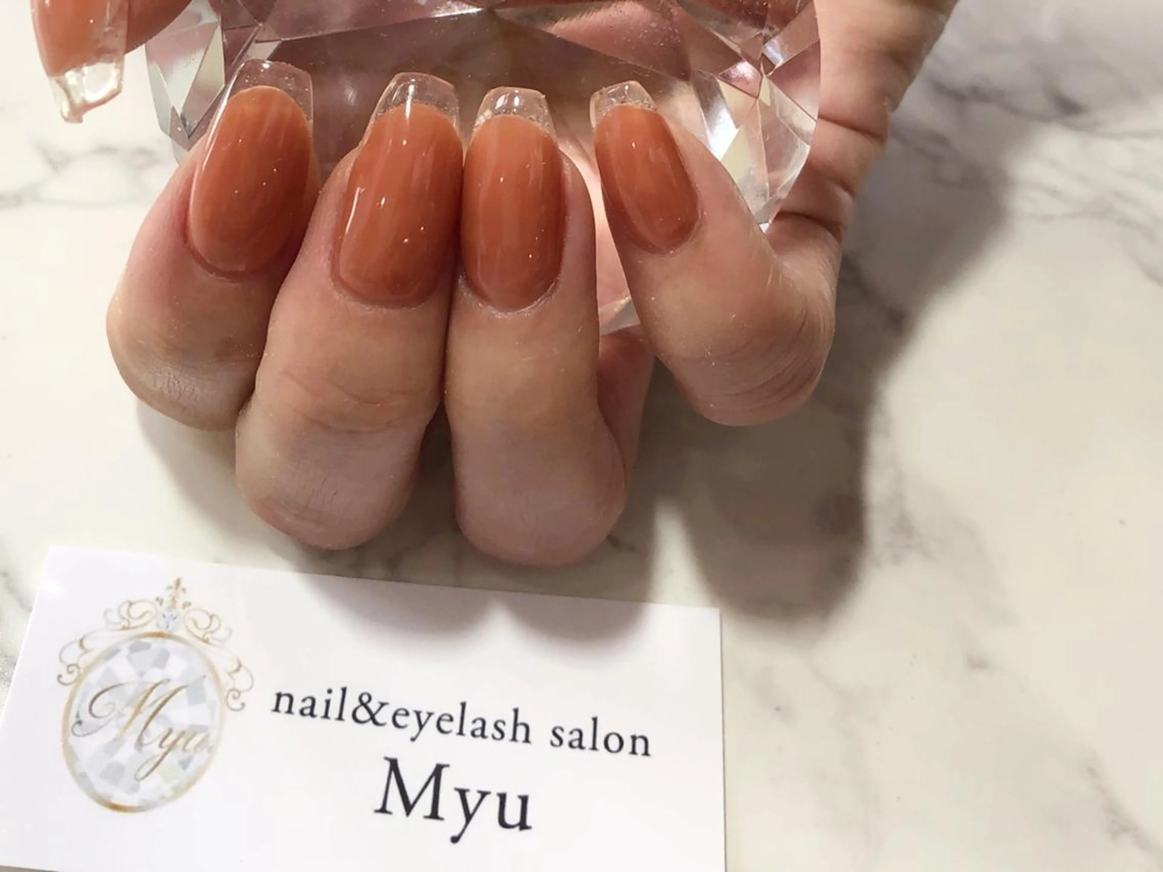 ネイル クリアネイル フレンチネイル Myu博多店 かえでのネイルデザイン