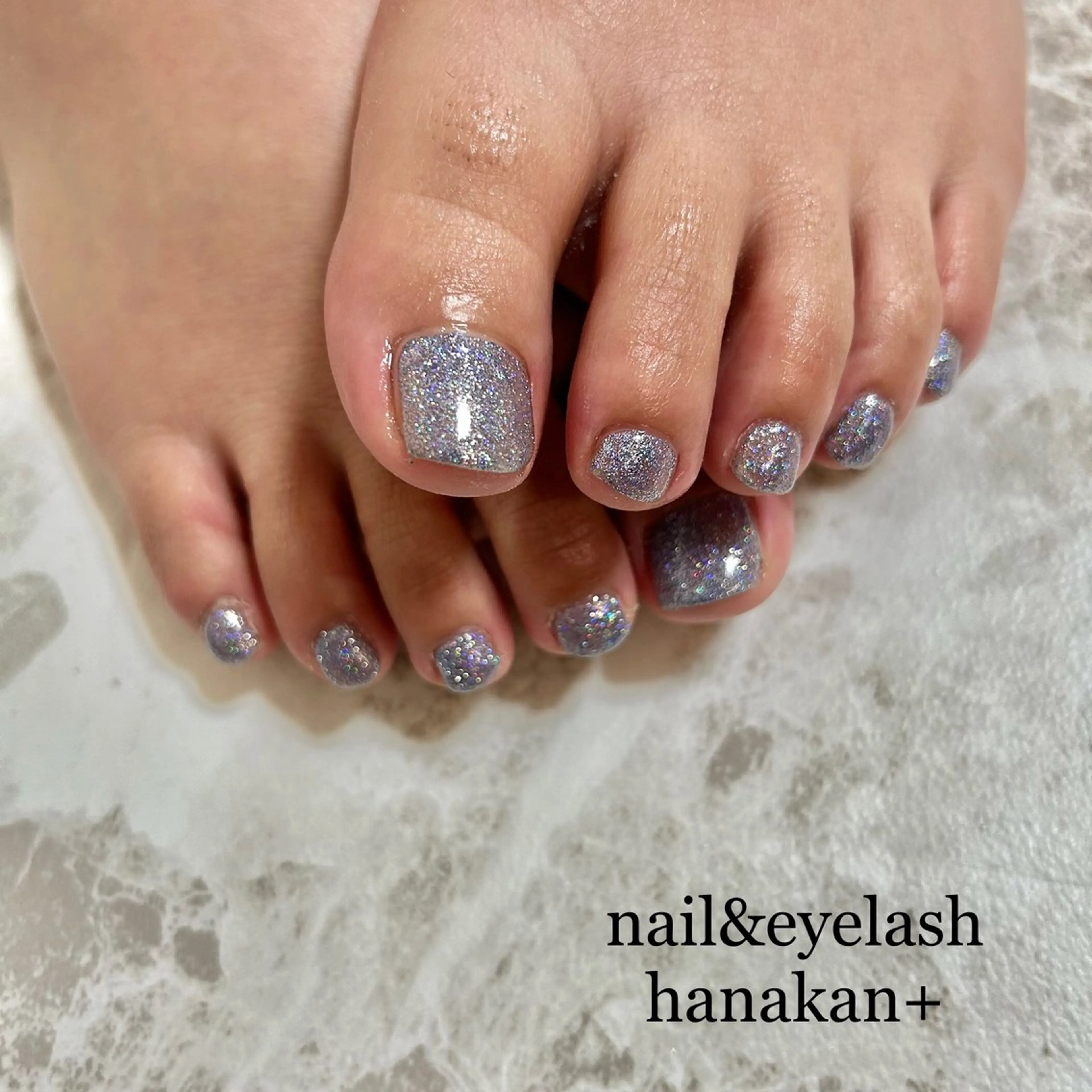 オフ，ケア，フットバス付き　フットジェル　フラッシュネイルワンカラー【オフなしは−¥500】の写真