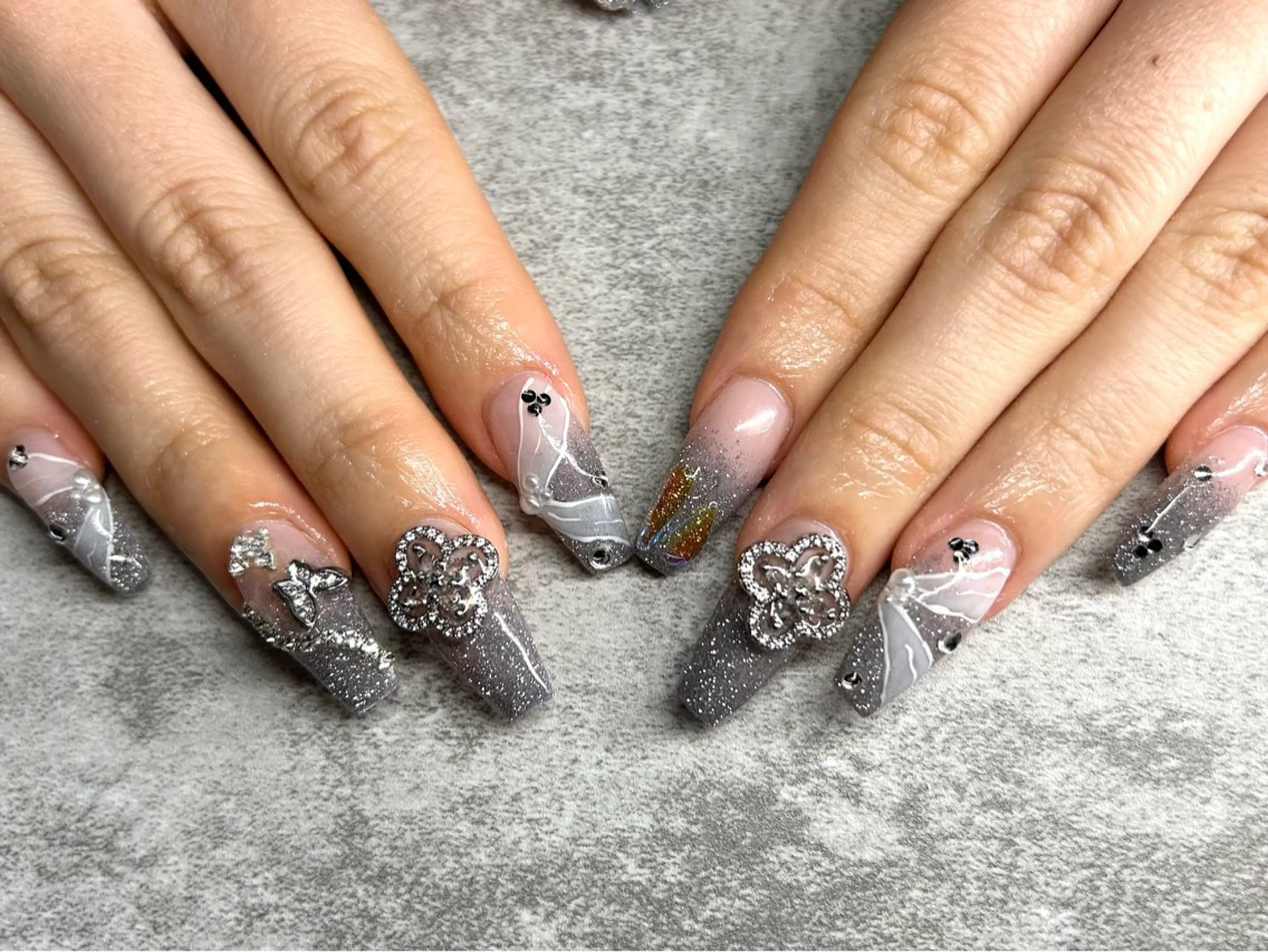 ネイル フラワーネイル ハンドネイル MiiTow nailのネイルデザイン