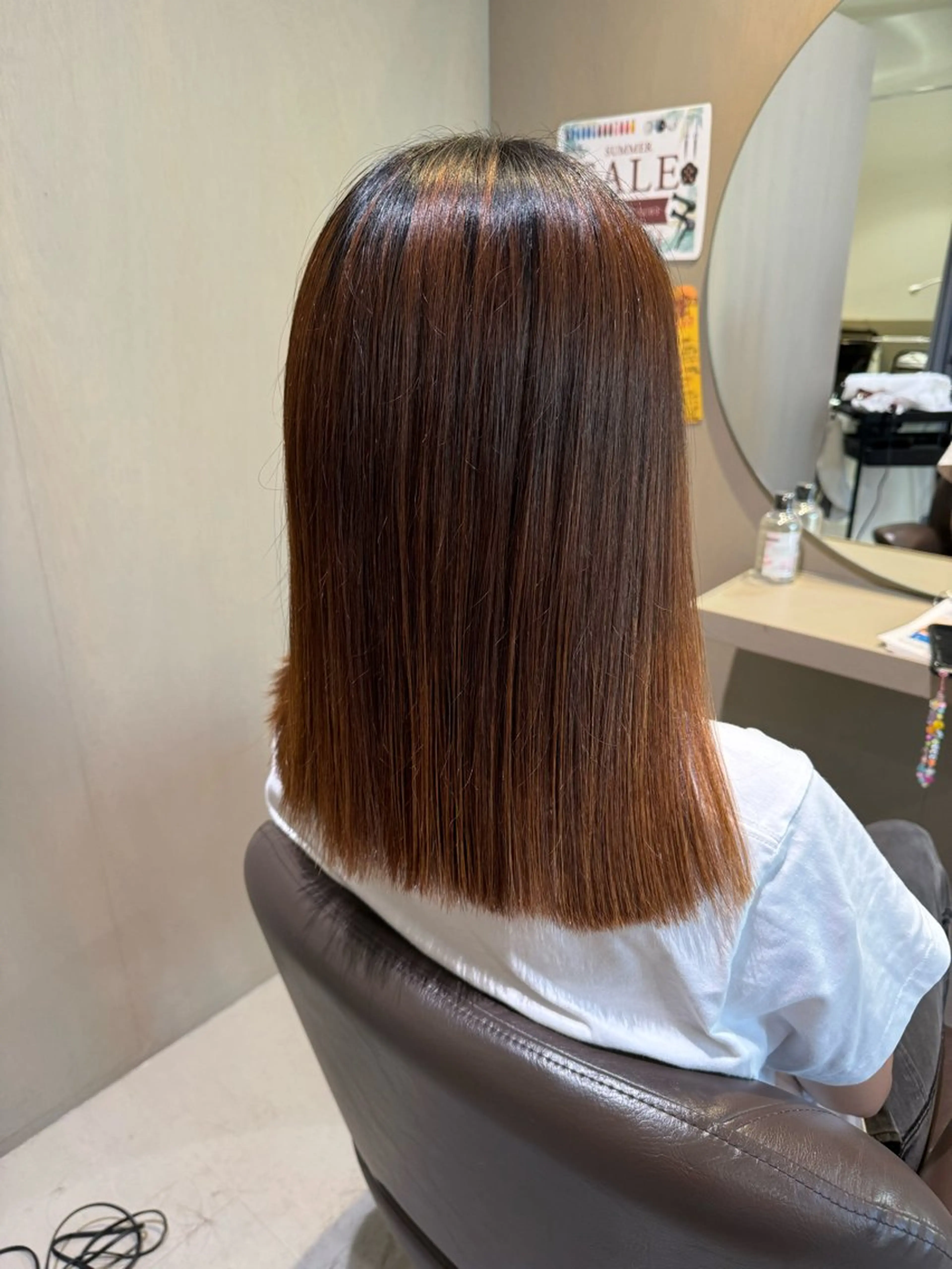 ミディアム 藤本 麗未のヘアスタイル