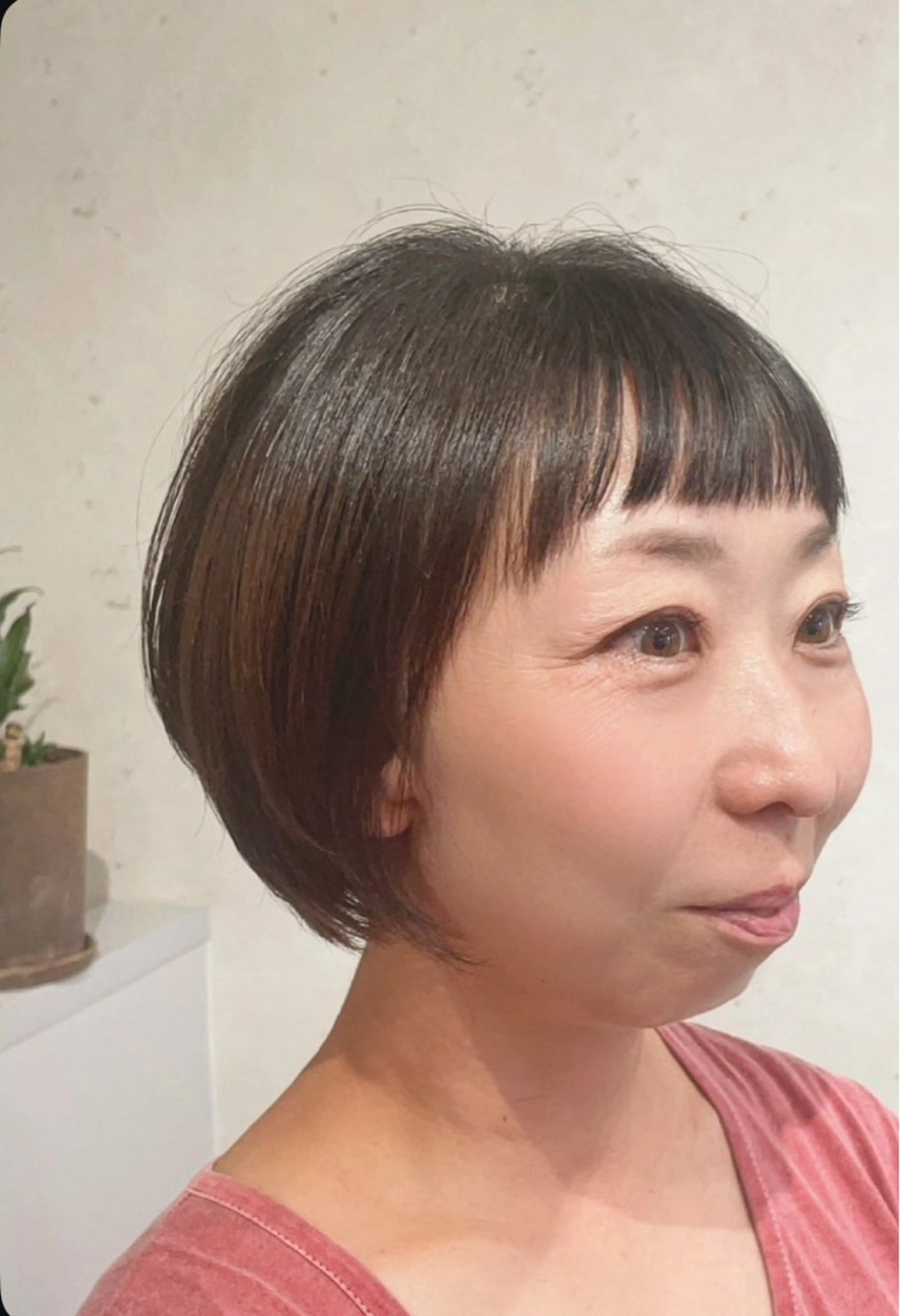 ショート カラー ショートヘア 藤田 美香のヘアスタイル