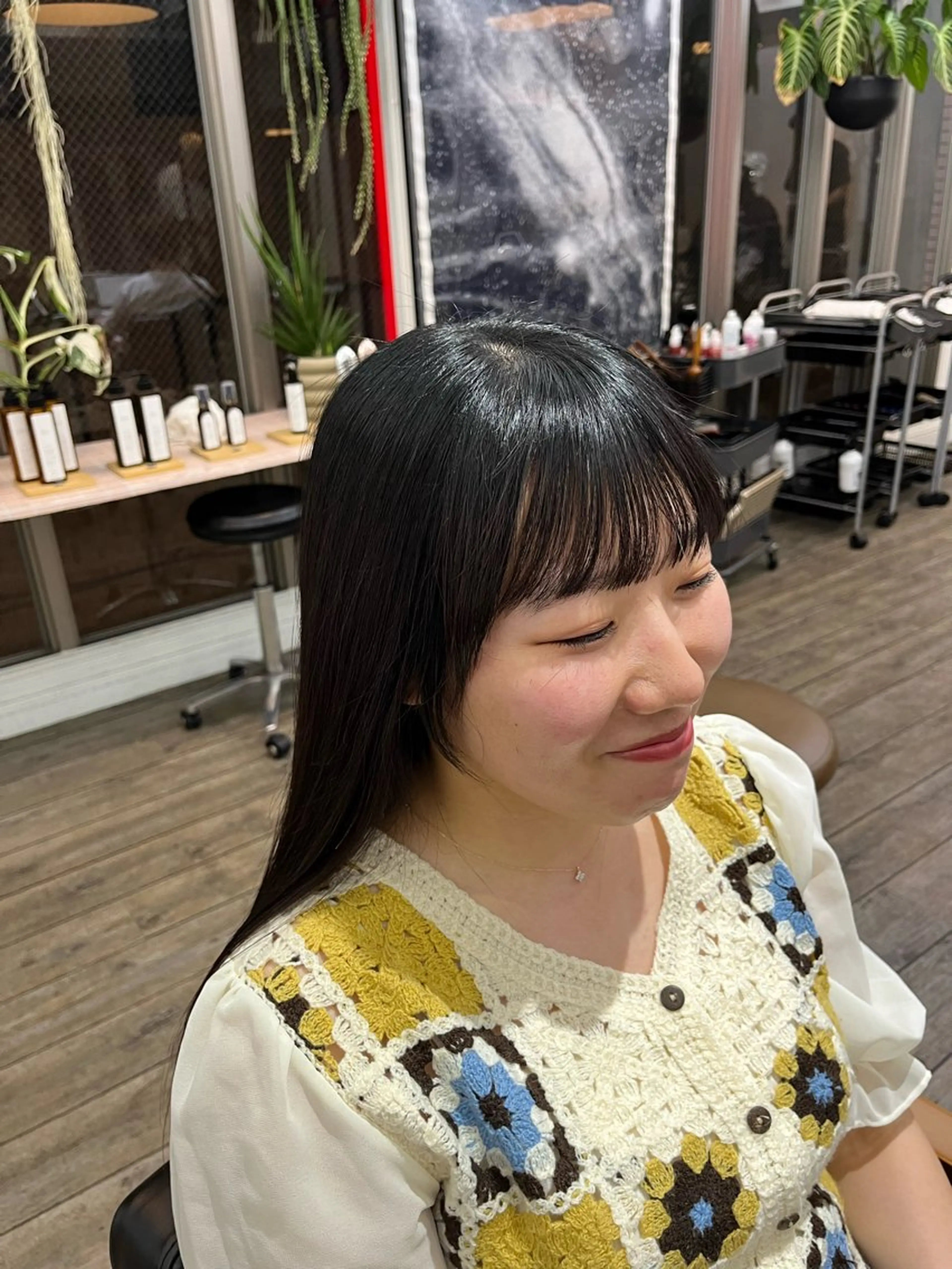 ロング 逢坂 智也のヘアスタイル