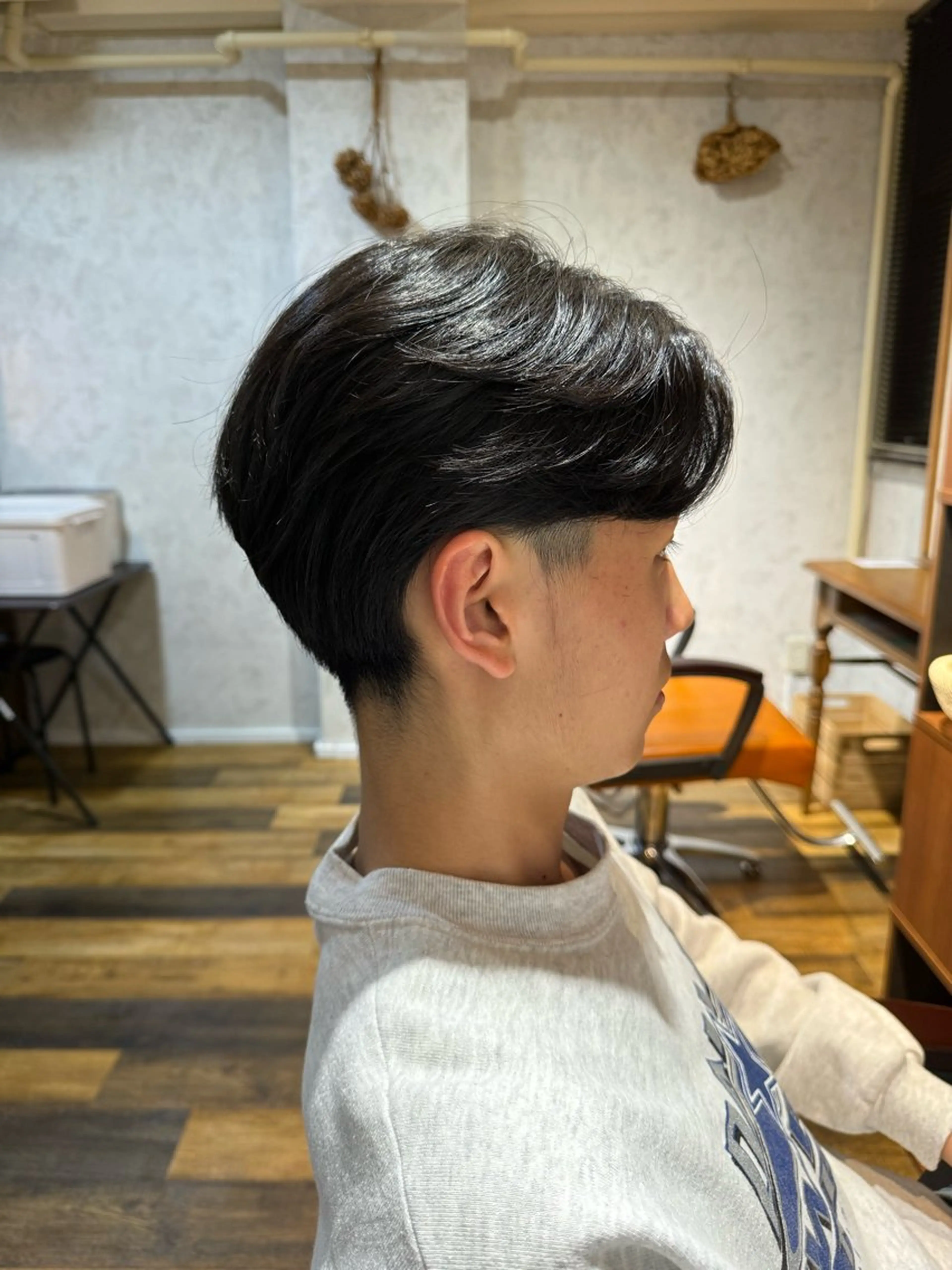 ショート パーマ メンズ メンズパーマ ニュアンスパーマ ヘアメイクリアン所属・小松 莉夏子のヘアスタイル