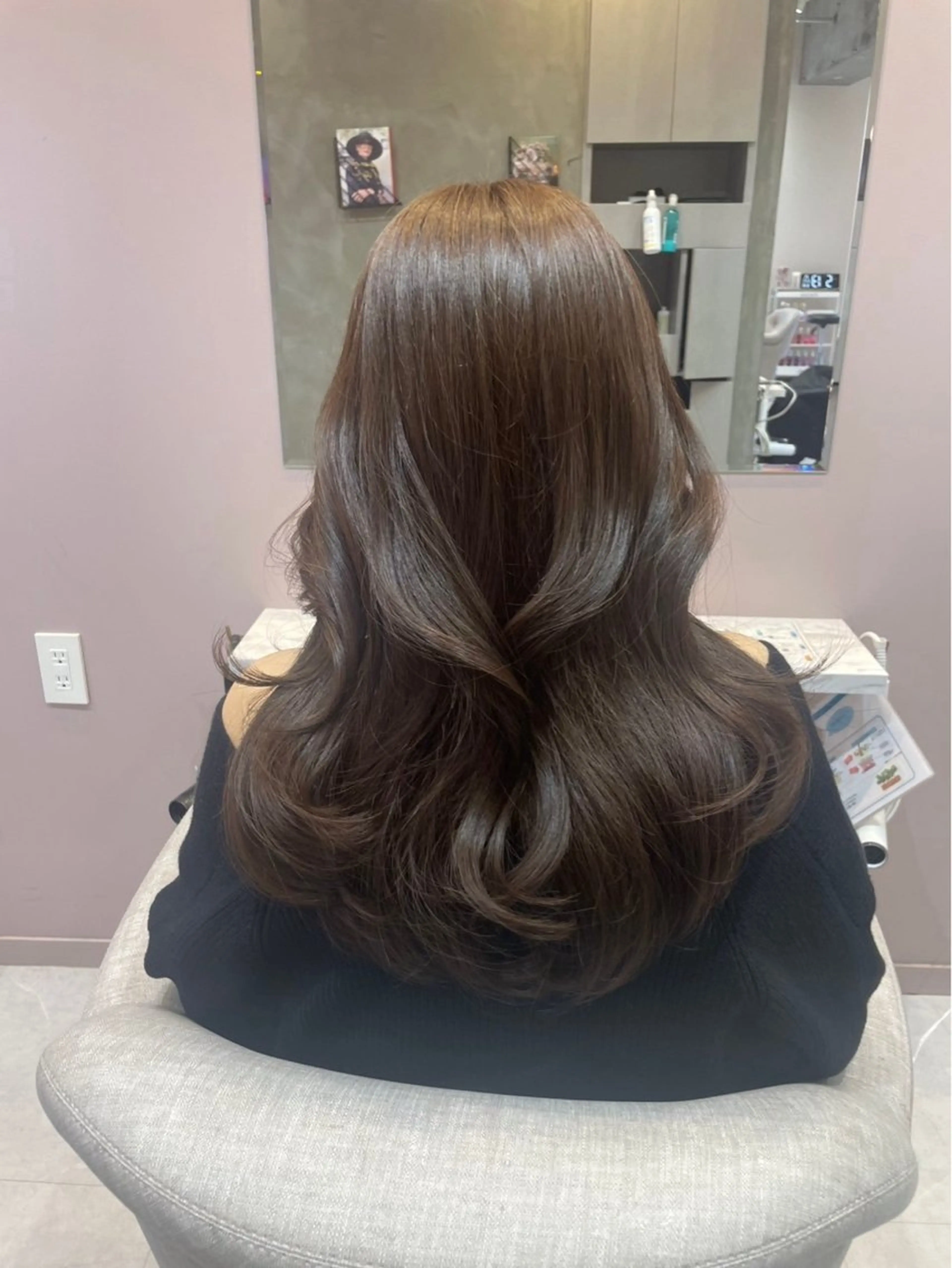 カット✂️＋髪質改善カラー🫒｜色落ちまでキレイが続く髪に✨️【大曽根】の写真