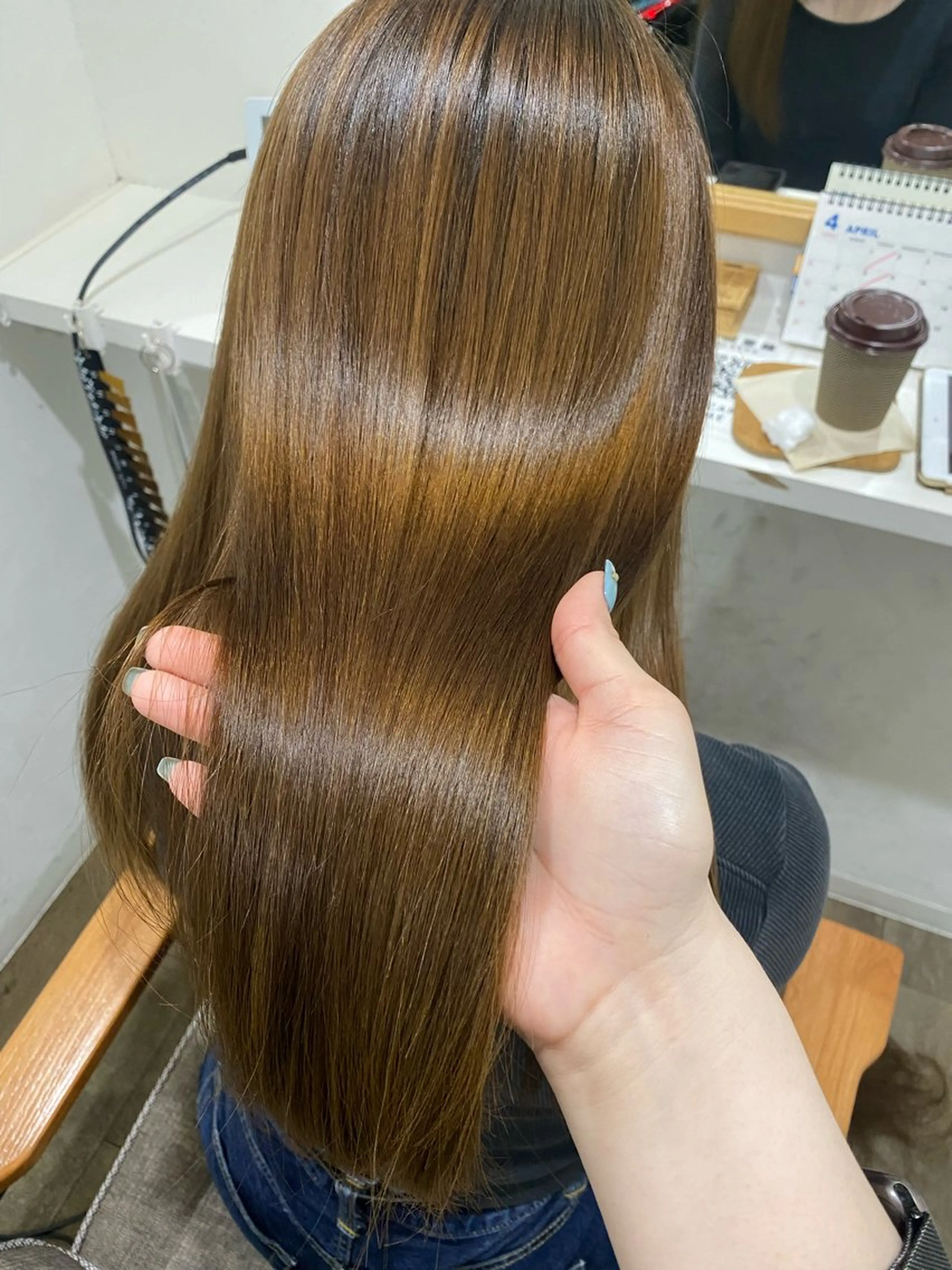 ロング カット 縮毛矯正 Jewel Box東梅田所属・髪質改善サロン 梅田/ヨナミネのヘアスタイル