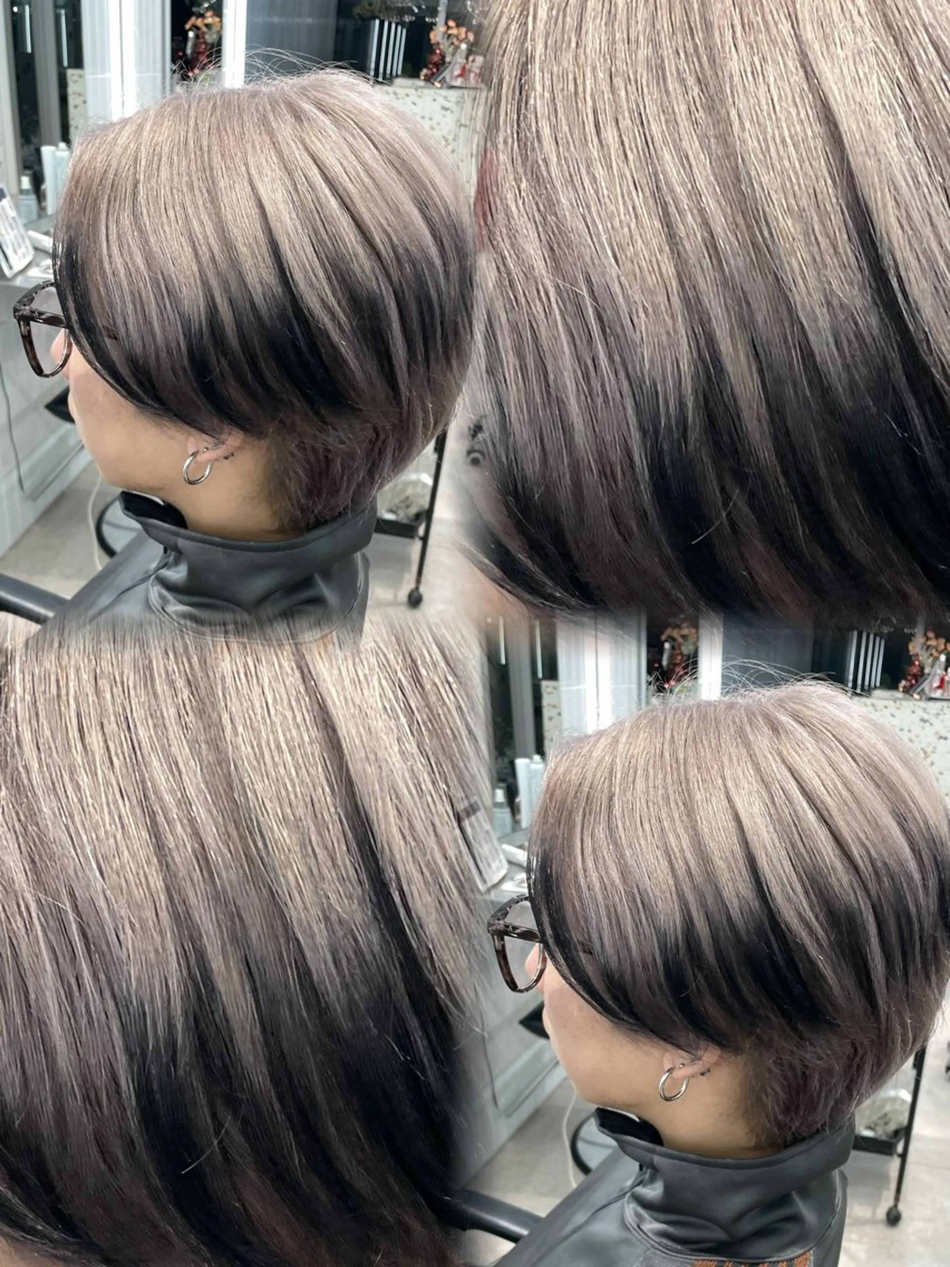 ショート カラー メンズ ヘアカラー 表参道/ハイライト バレイヤージュのヘアスタイル