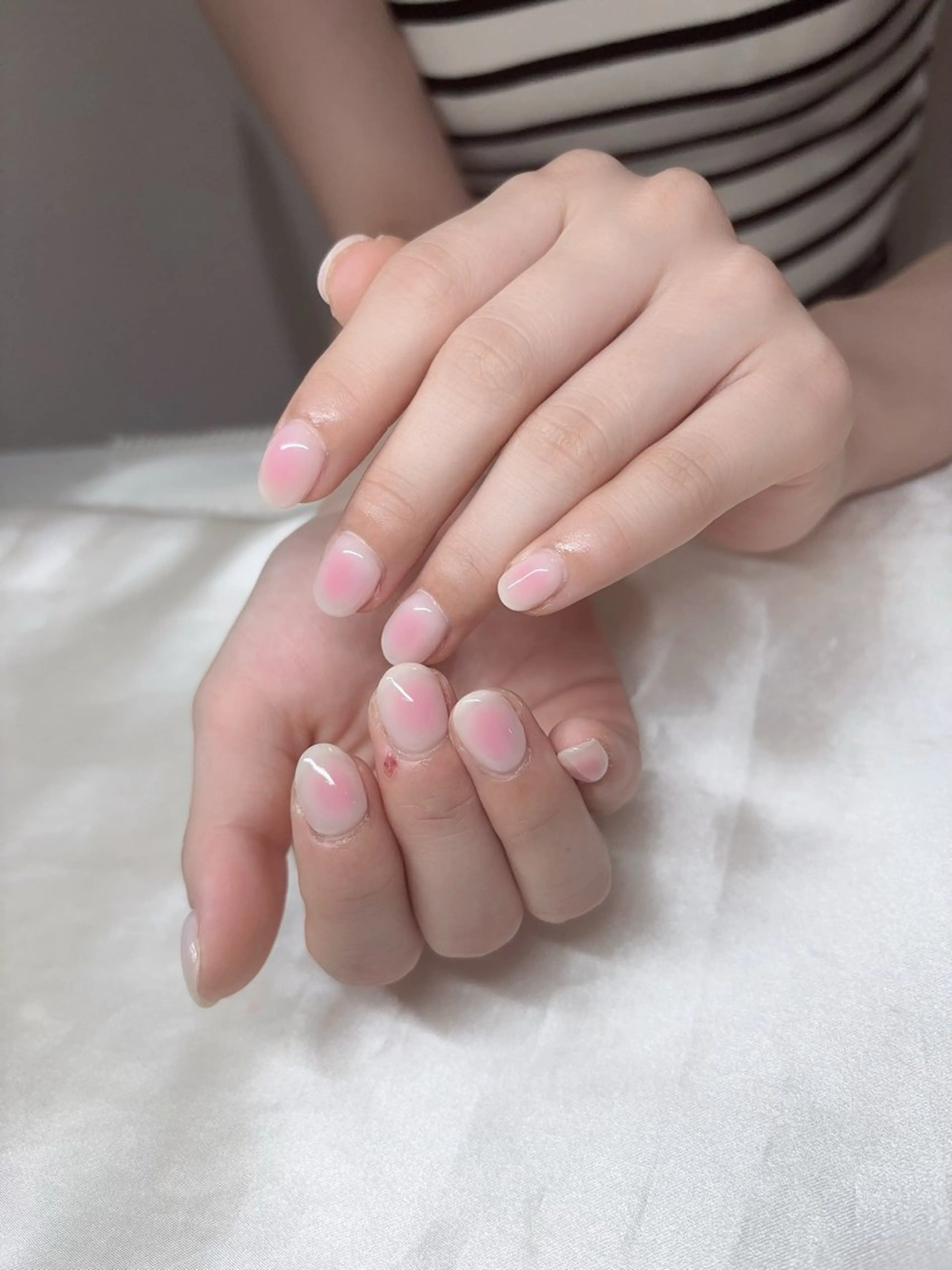 ネイル 韓国ネイル 持ち込み ニュアンスネイル ネイルチップ ハンドネイル TABI ANA.CHUOのネイルデザイン