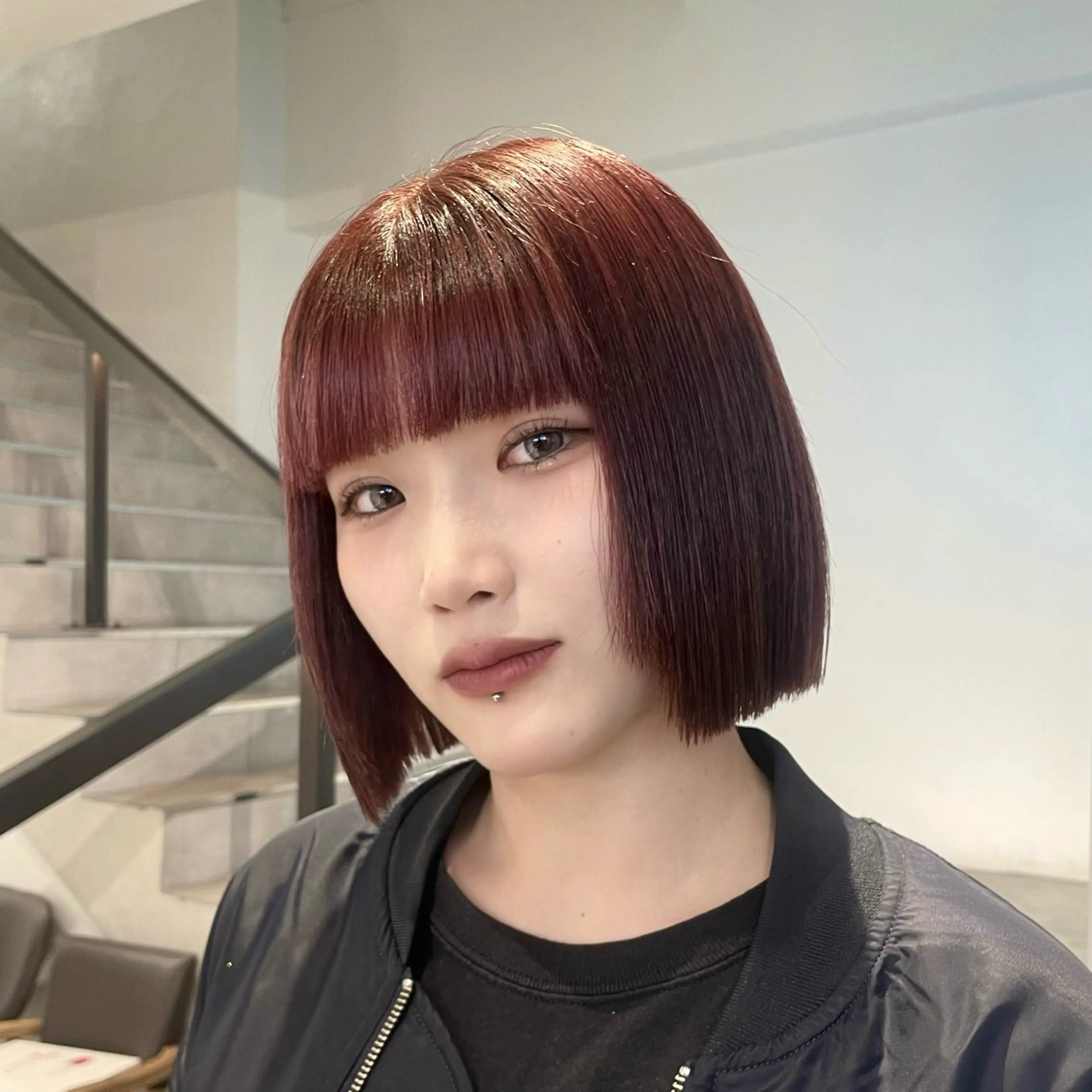 人気不動♡切りっぱなしボブの写真