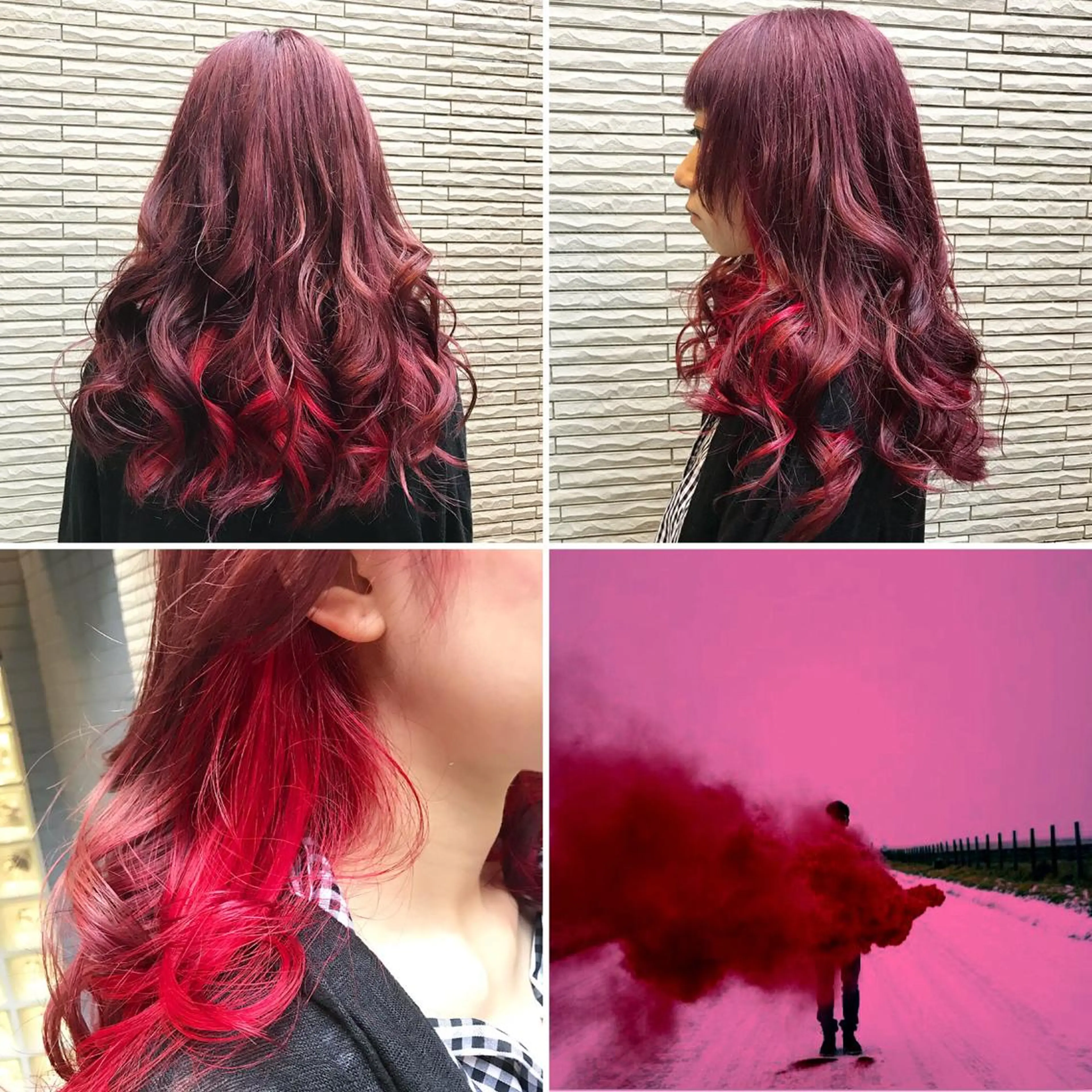 ロング カラー ヘアカラー トリートメント 🌈推し色派手髪 ハイトーンShinのヘアスタイル