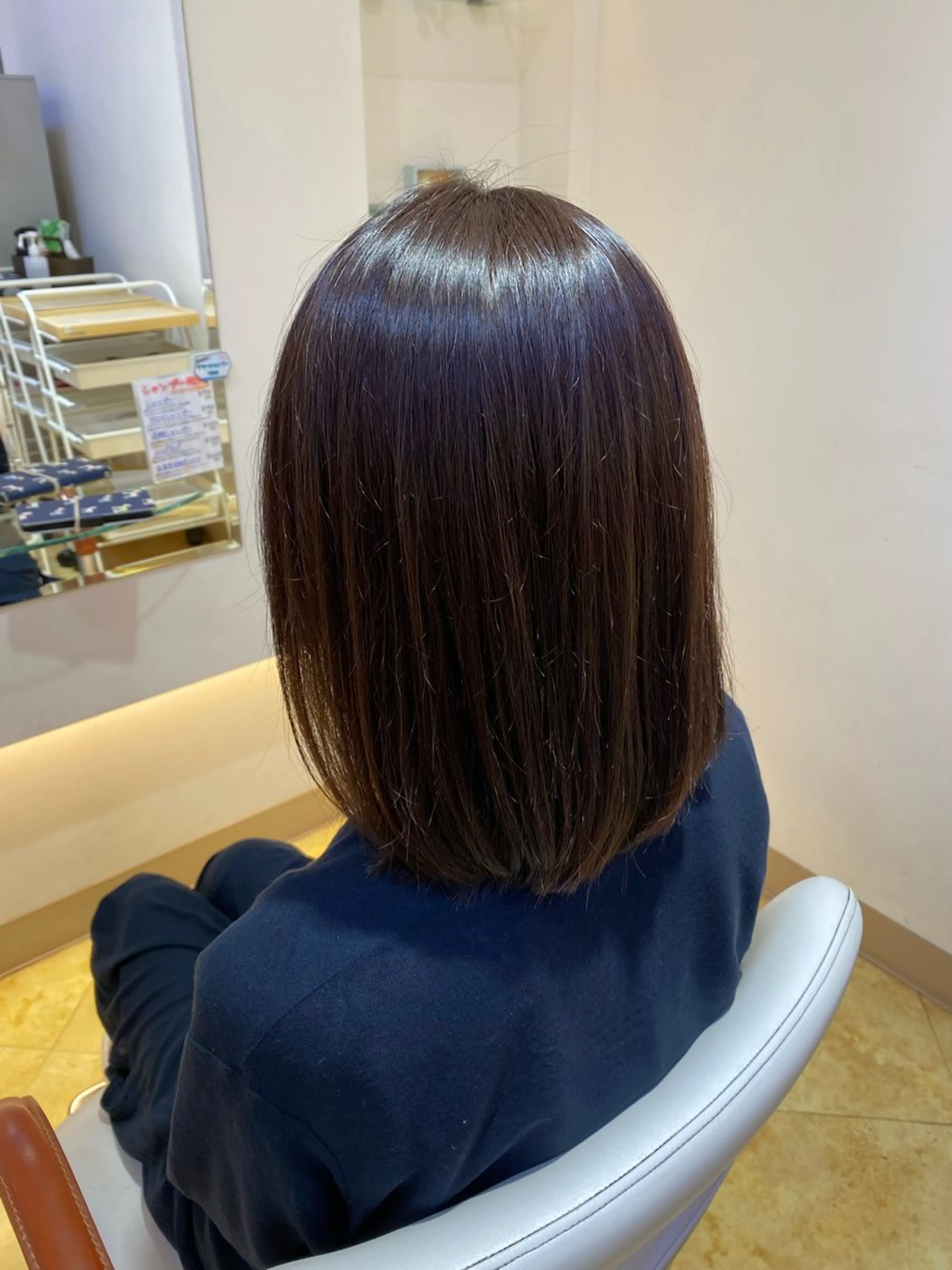 ミディアム カラー ブラウンカラー 韓国風ヘア🤍/頭皮 ケア🫧　Chikaのヘアスタイル