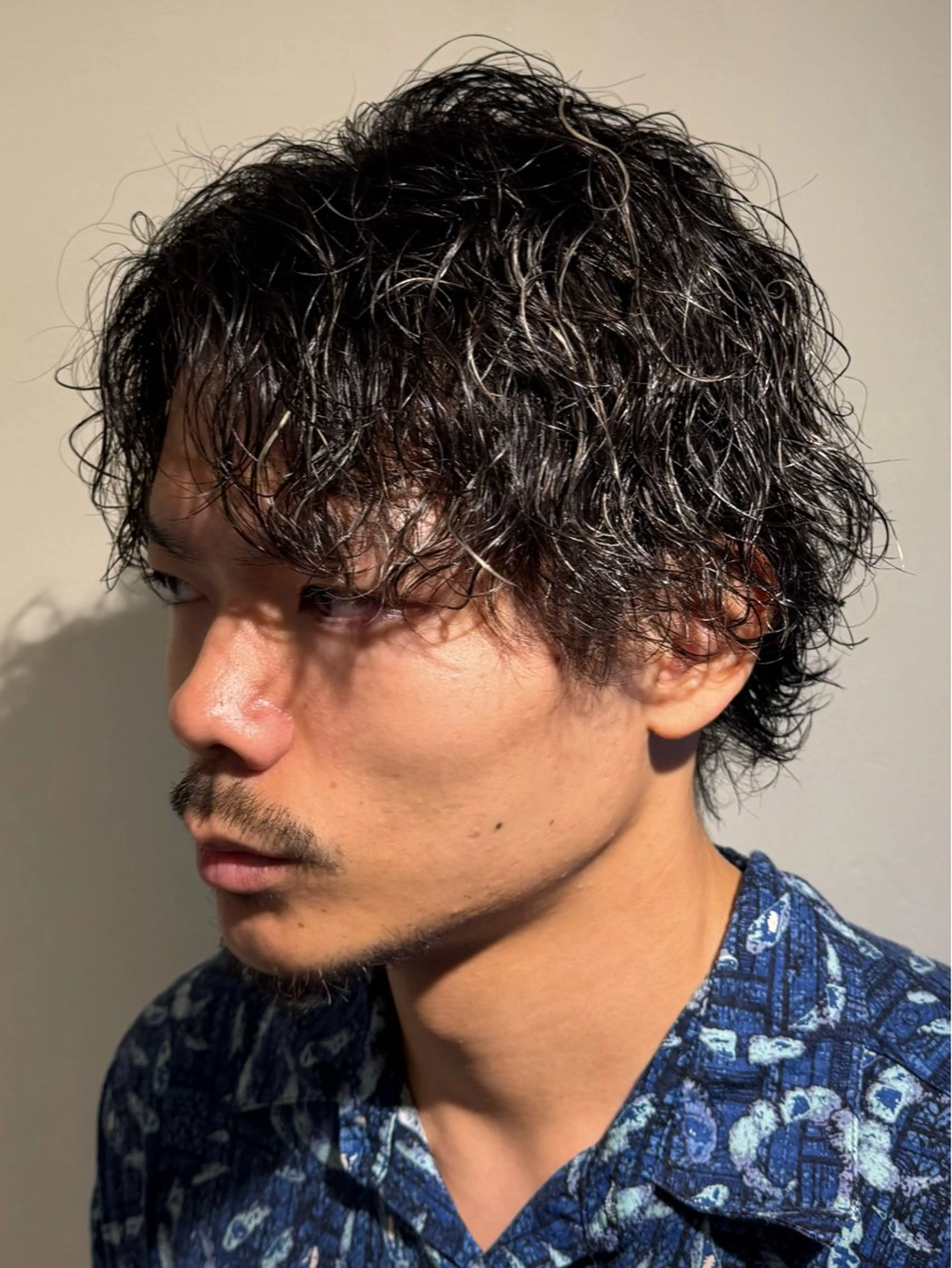 ショート パーマ 縮毛矯正 ウルフカット メンズパーマ&メンズ 縮毛矯正/平野/渋谷のヘアスタイル