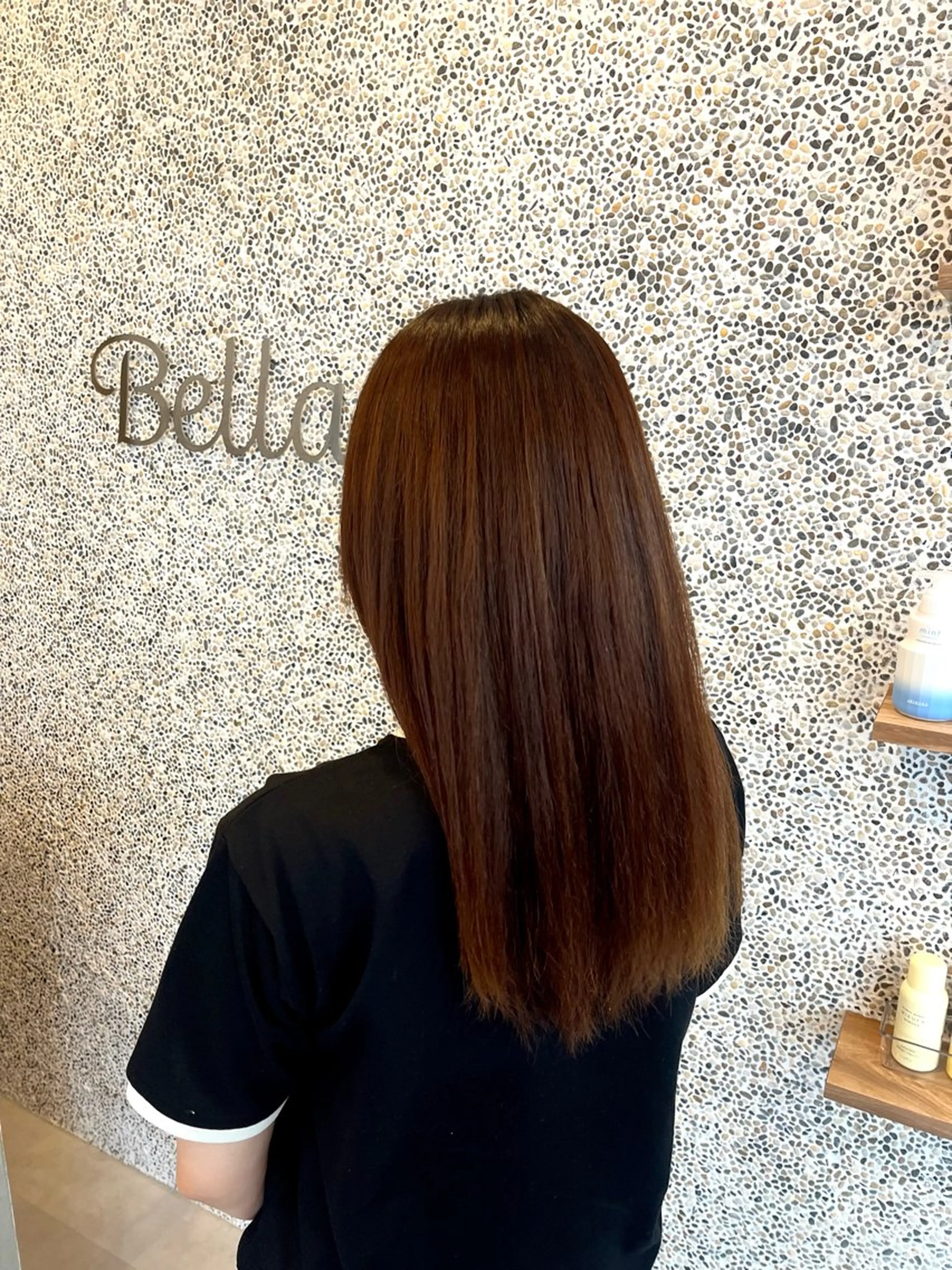 セミロング 縮毛矯正 🐣無料カット🐣 こばやし なおのヘアスタイル