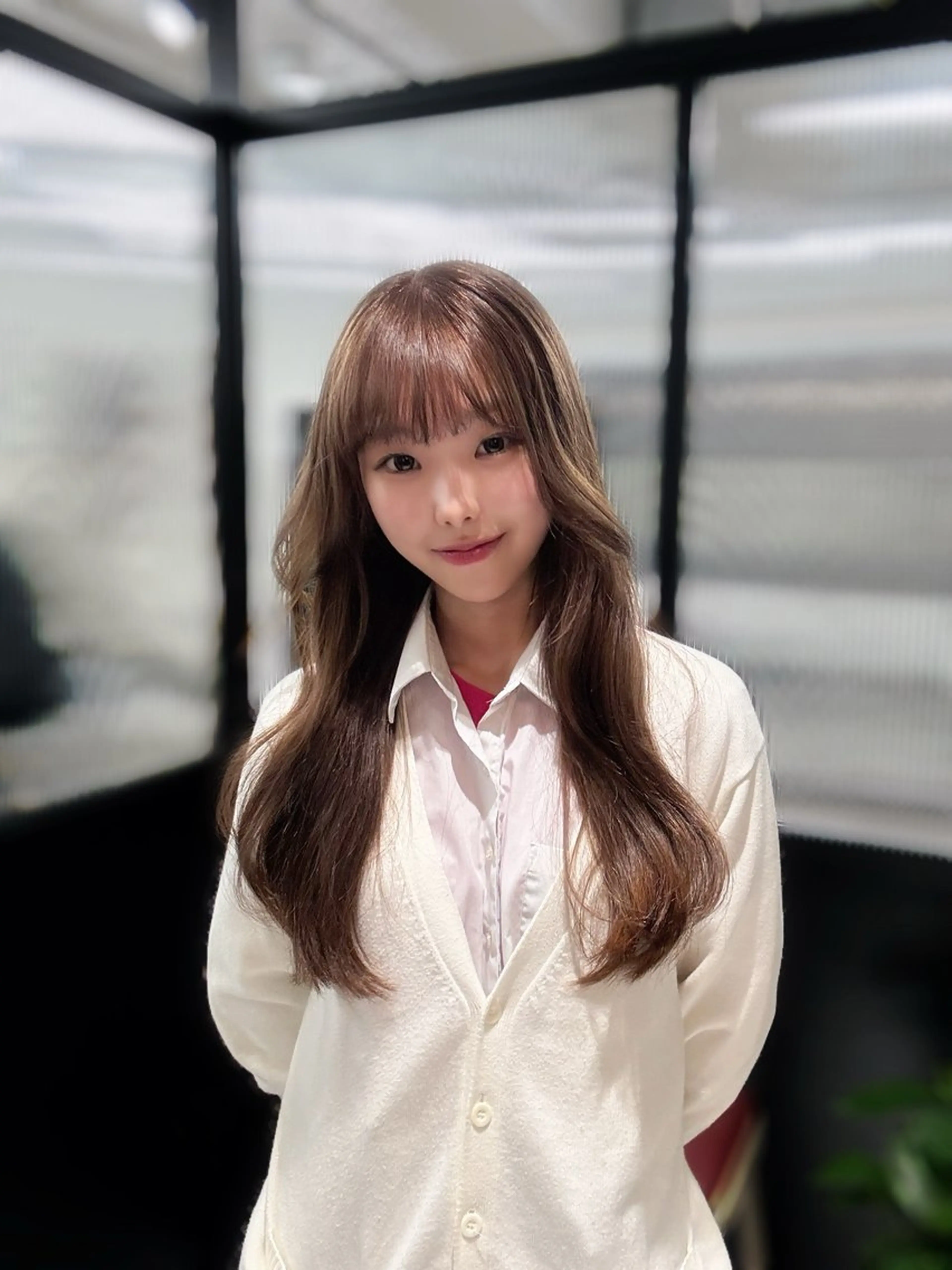 カラー 韓国/トレンド レイヤー【101】のヘアスタイル