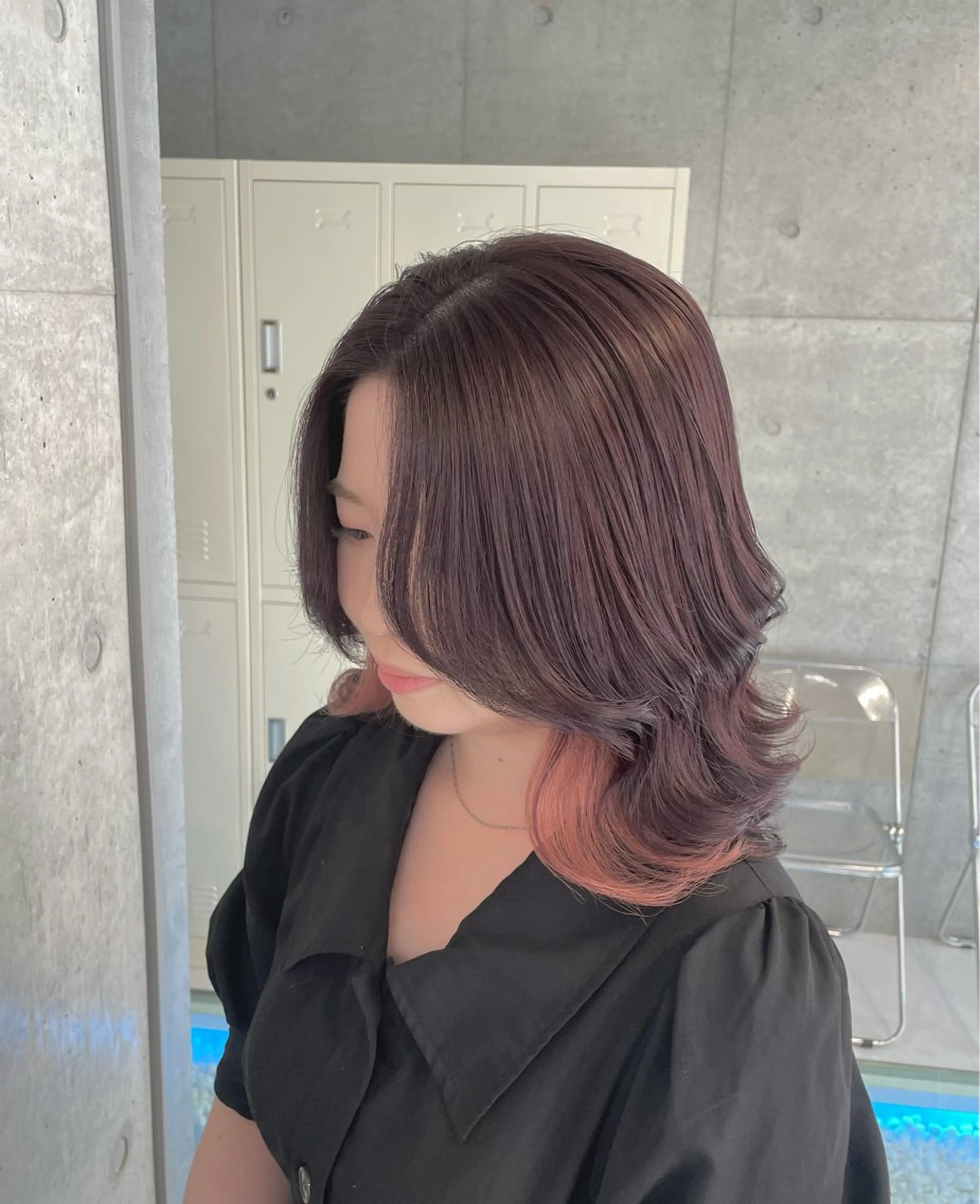 セミロング カラー ヘアカラー トリートメント ʜᴀʀᴜᴋᴀ♱メンズ ウルフ/ブリーチのヘアスタイル