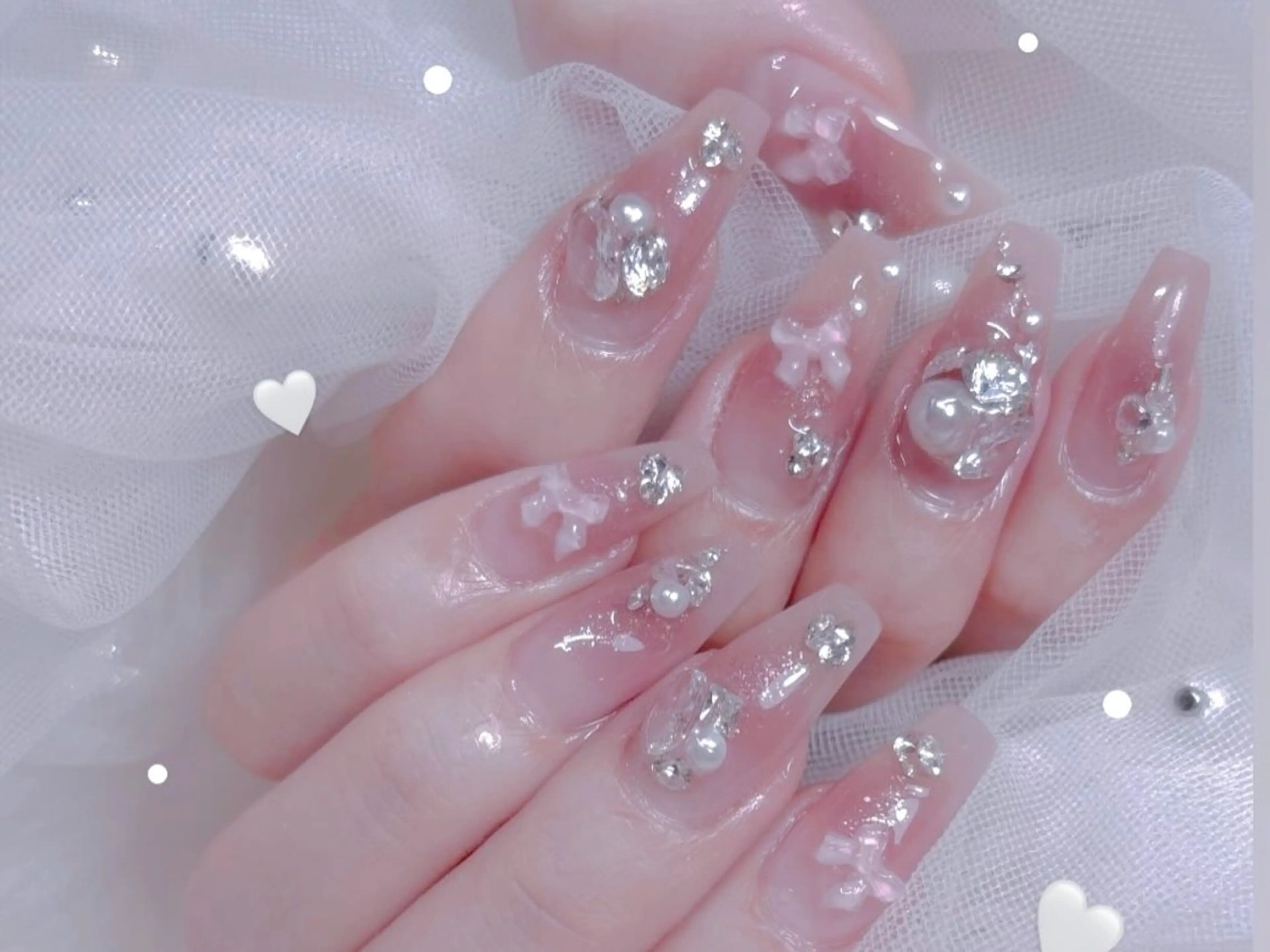 メンズ ネイル アートネイル フレンチネイル ジェルネイル キラキラネイル パラジェル ハンドネイル Bloom スカルプ専門店のネイルデザイン