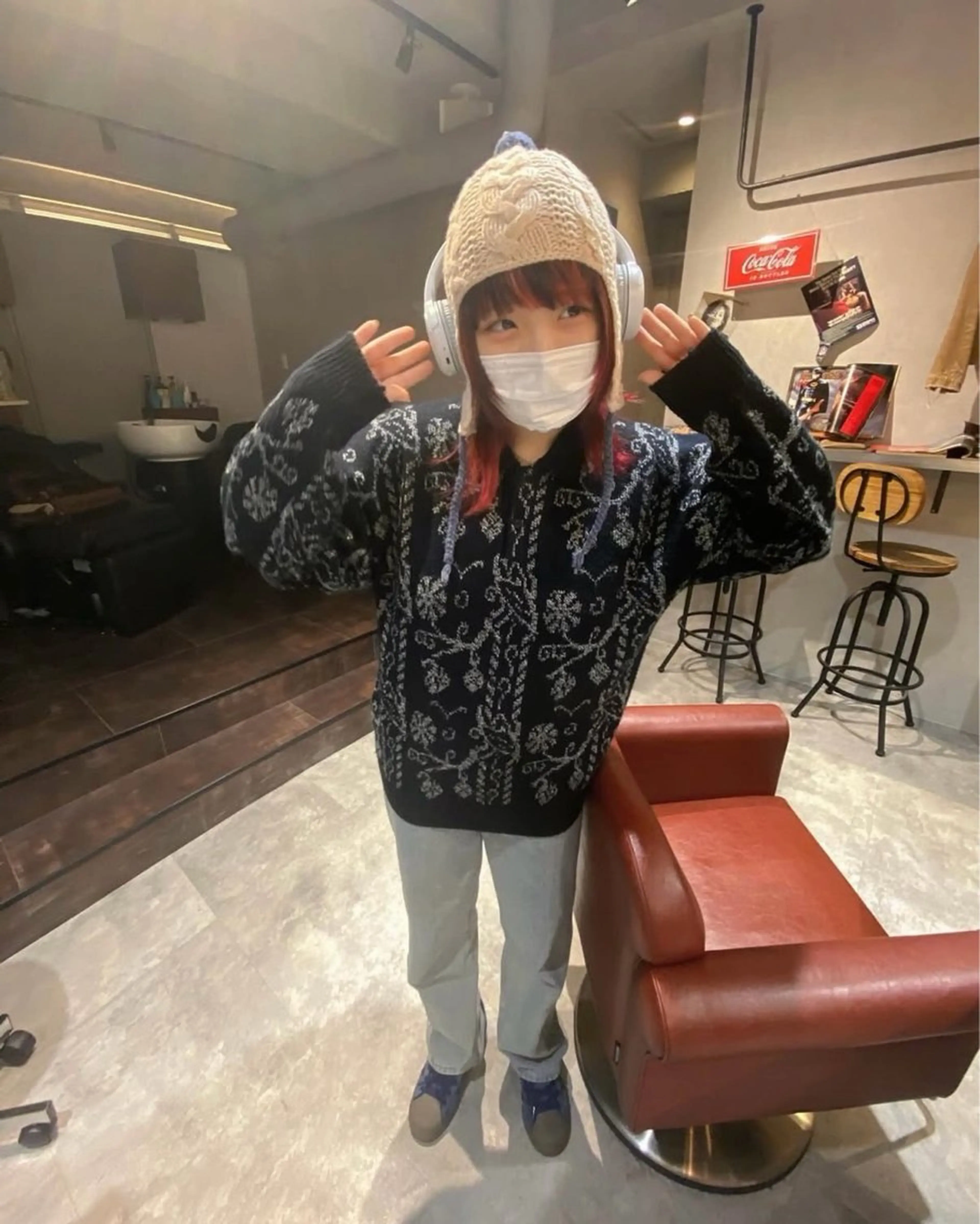 ミディアム カラー ヘアアレンジ mina 🐈‍⬛ ラフな似合わせヘアのヘアスタイル