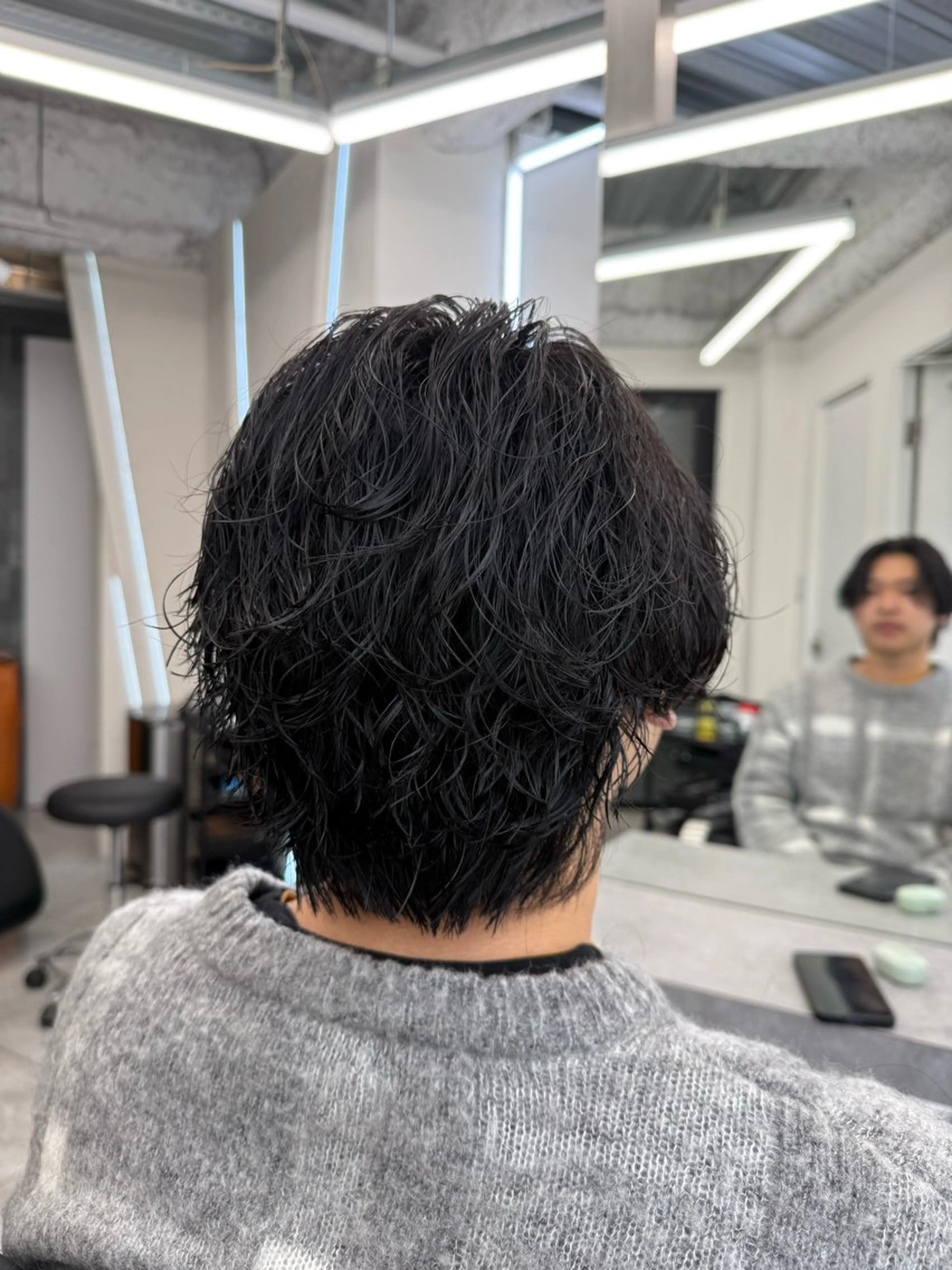 ミディアム パーマ メンズ カット パーマ メンズ特化美容師/ 四辻 凱斗のヘアスタイル