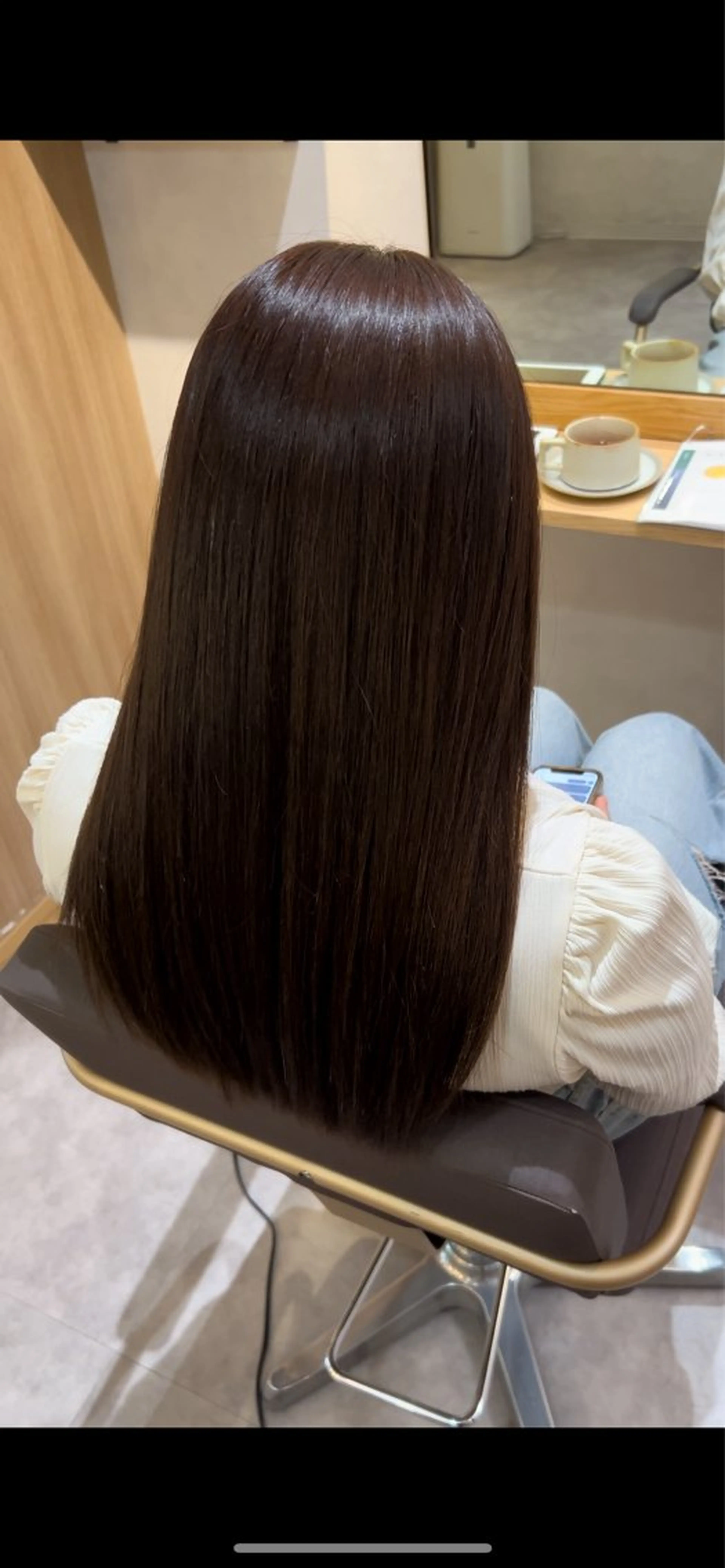 ロング カラー ヘアカラー トリートメント ヘッドスパ 長濱 奏のヘアスタイル