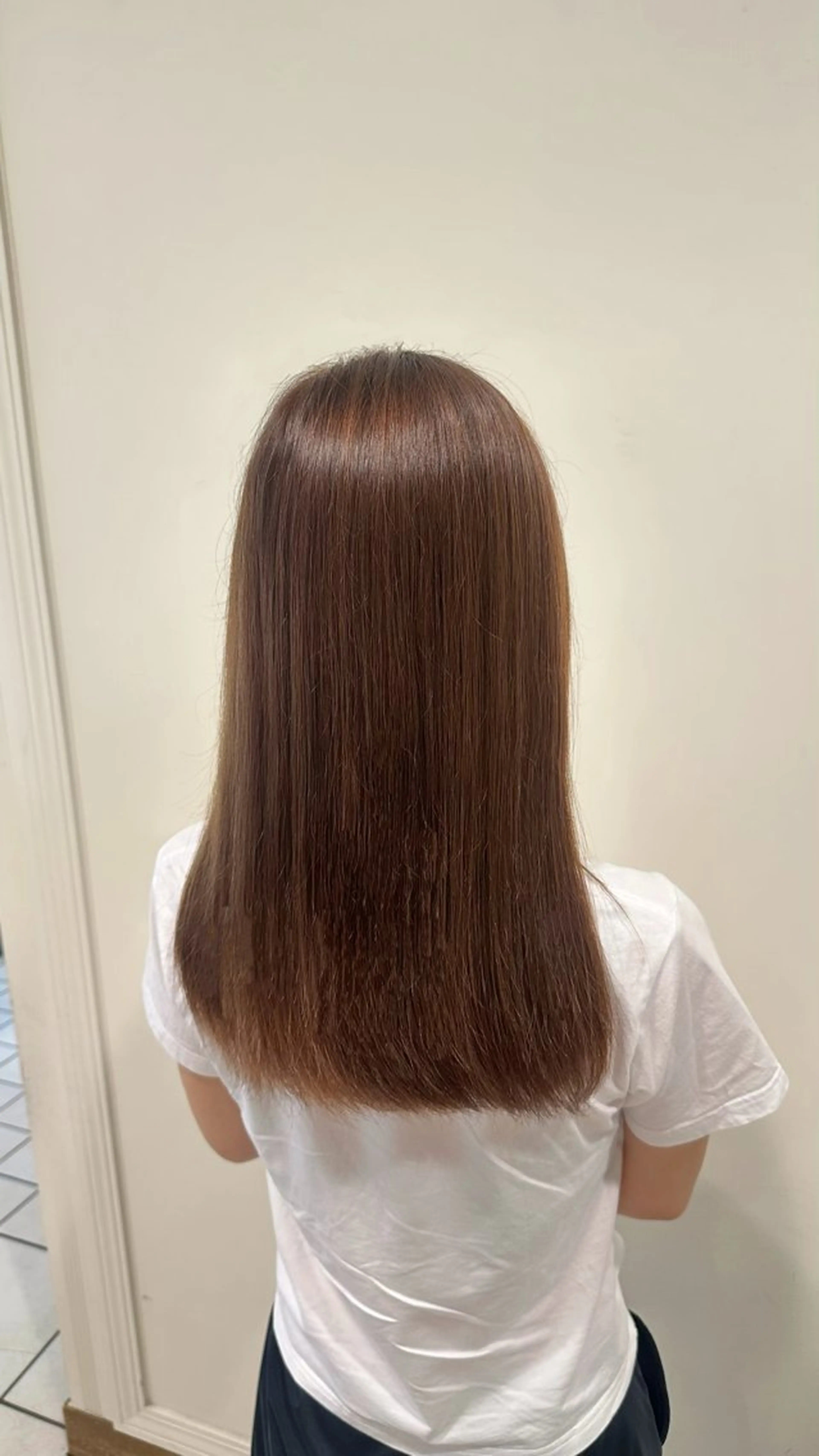 セミロング カラー ベージュカラー ブリーチ ハイトーンカラー ブリーチなしカラー 🎀 RUNA🎀のヘアスタイル