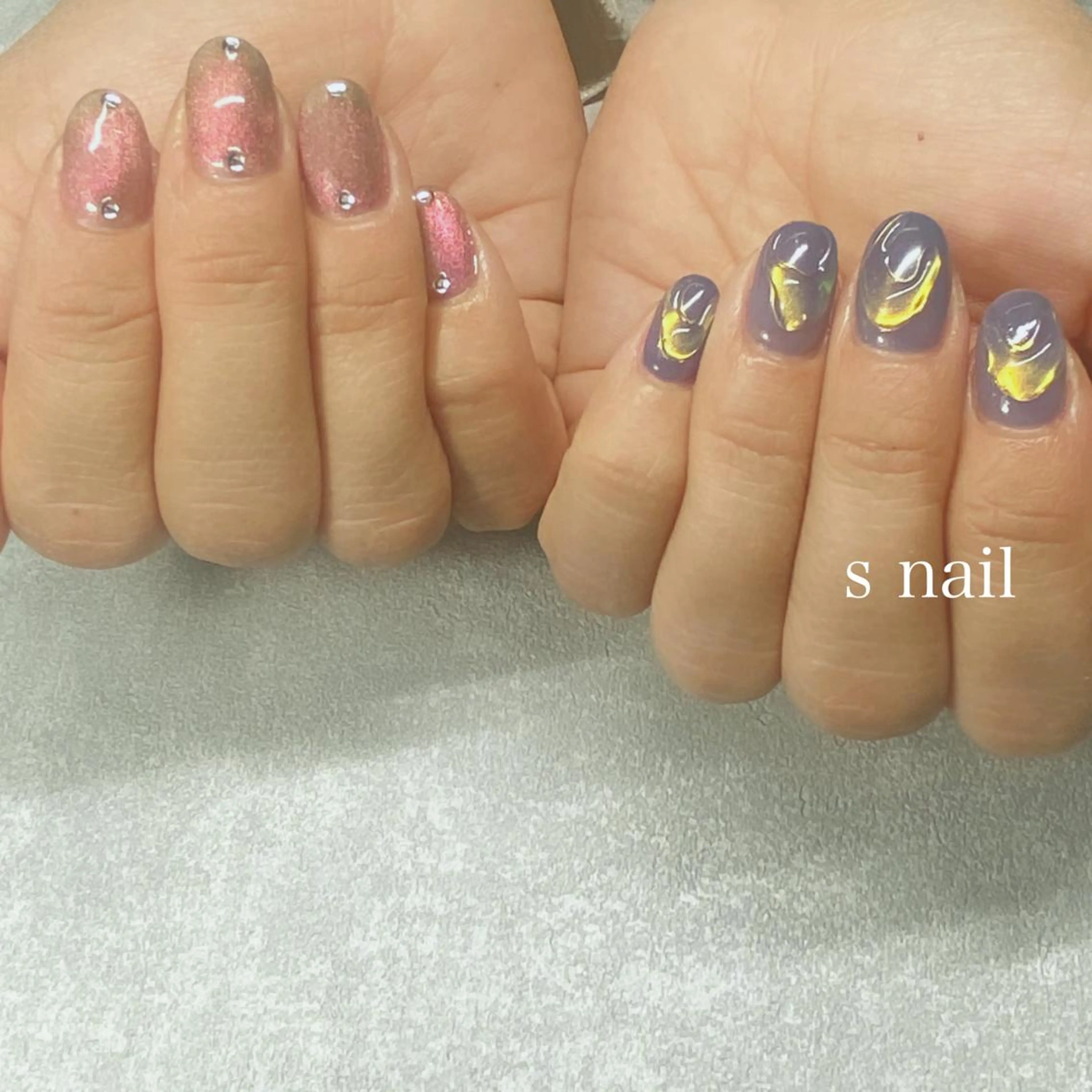 ネイル ニュアンスネイル ハンドネイル s nail さとよしみゆきのネイルデザイン