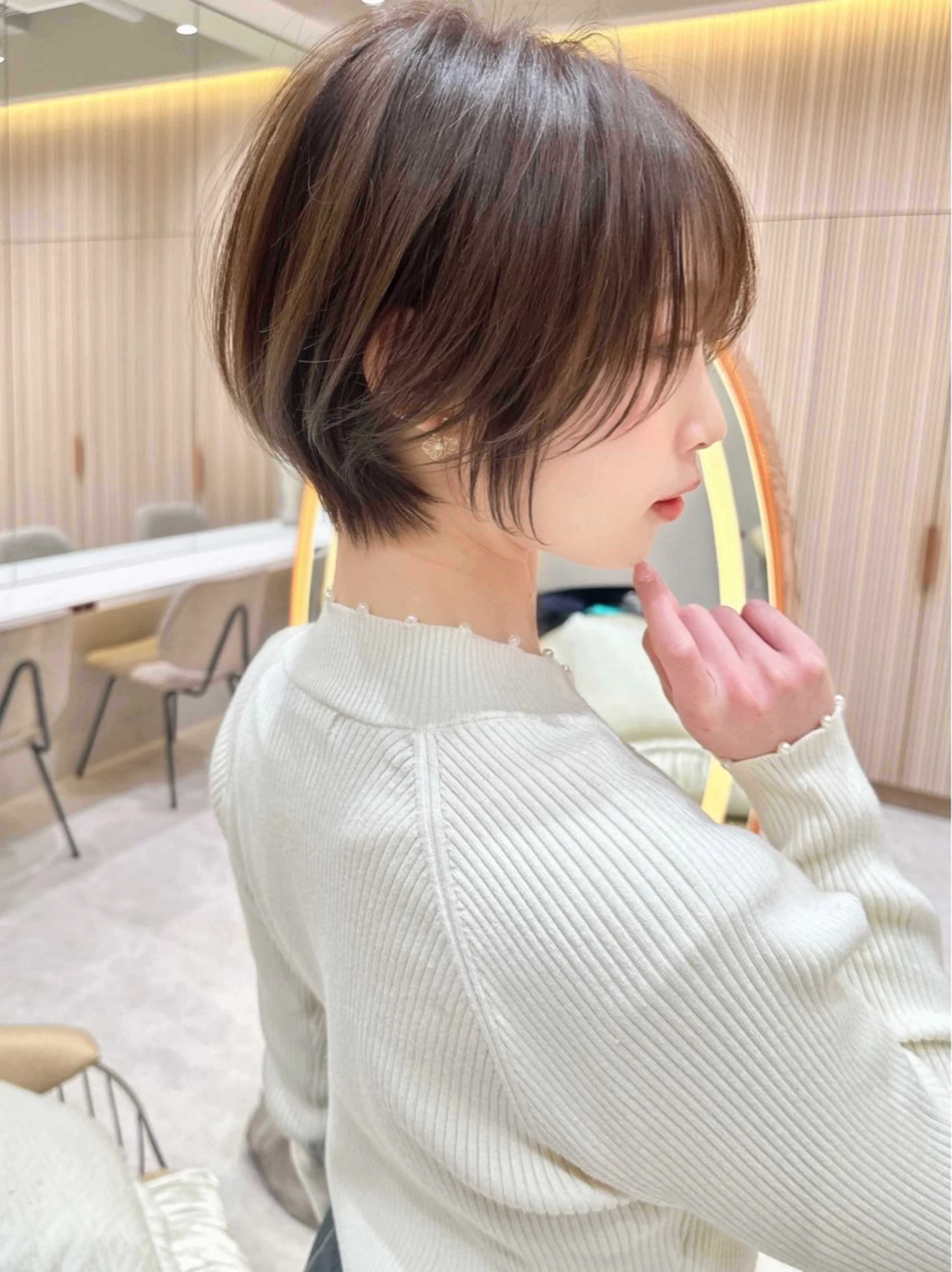 ショート カラー カット レイヤー❣️縮毛矯 川村利幸のヘアスタイル