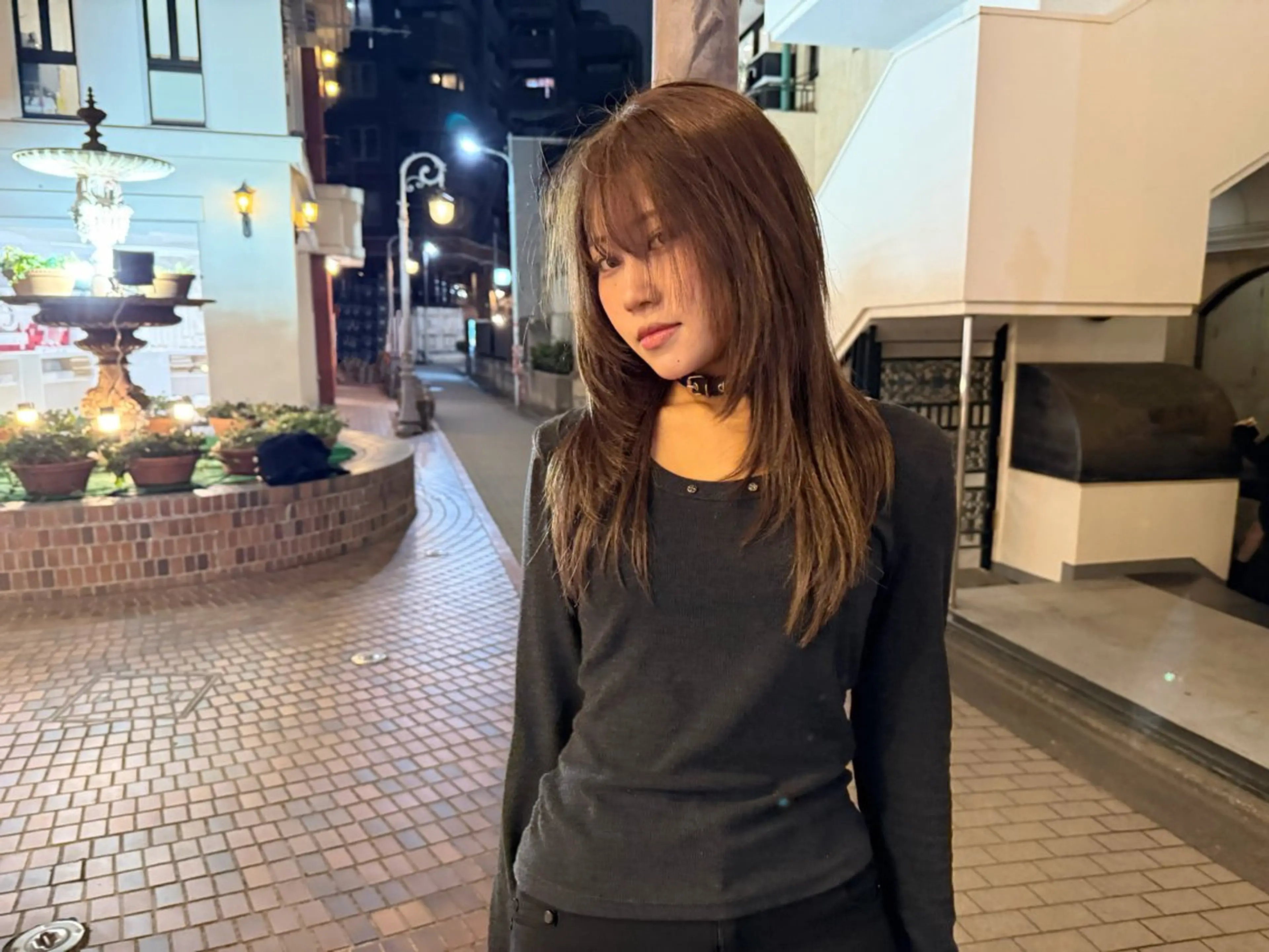 ロング カラー レイヤーカット カット ヘアカラー トリートメント ヘッドスパ ヘアセット HARUNA/原宿/ デザイン/カットのヘアスタイル