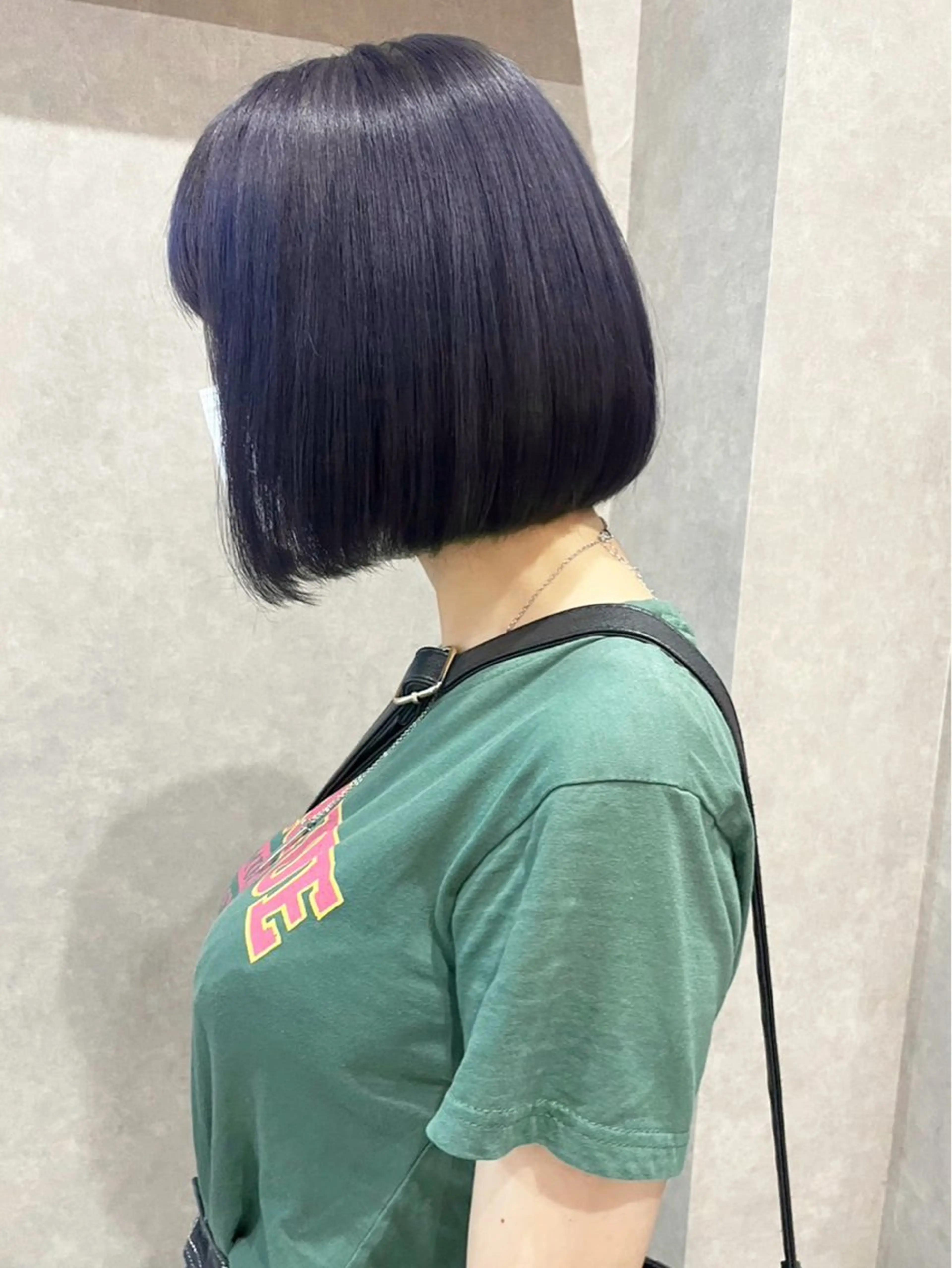 ショート カラー 黒髪 ブルーカラー ブルーブラック ネイビーカラー 韓国風ヘア ヘアカラー 成城美容室 YOSHIMURAのヘアスタイル