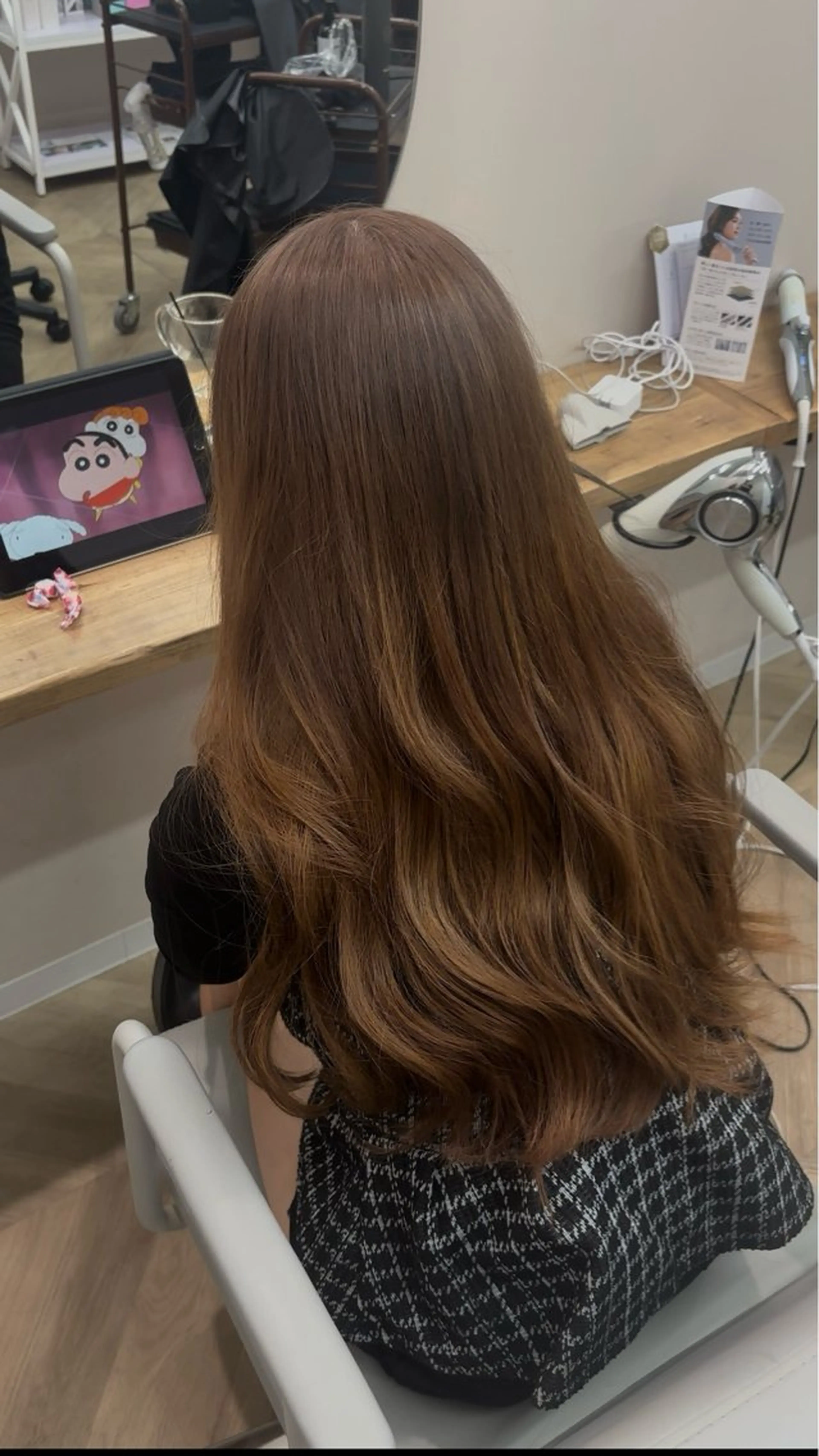 ロング ブリーチ/髪質改善/ 岡山駅/のりまきのヘアスタイル