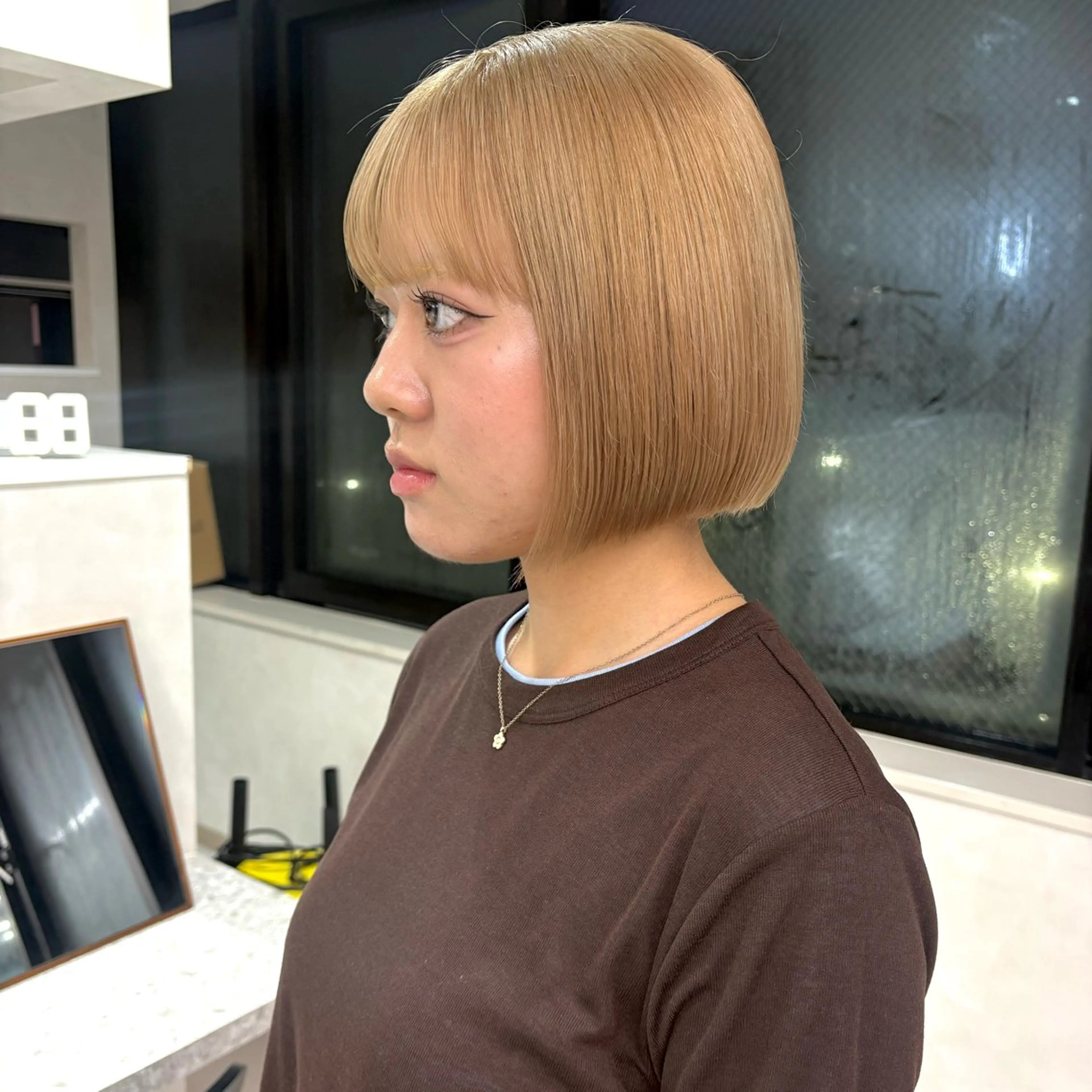 カラー ヘアカラー トリートメント うる艶カラー/ハイト ーン🎀hina🎀のヘアスタイル