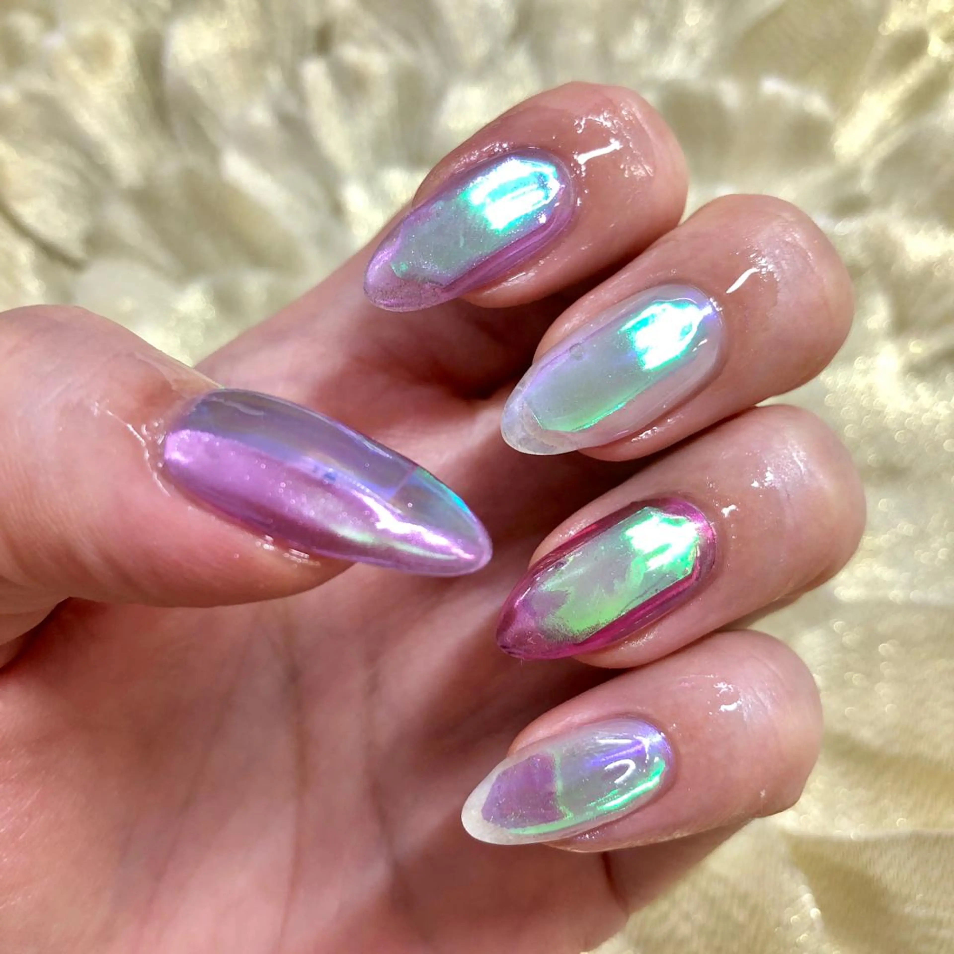 ネイル 氷ネイル・うるうるネイル J terrace Nailのネイルデザイン