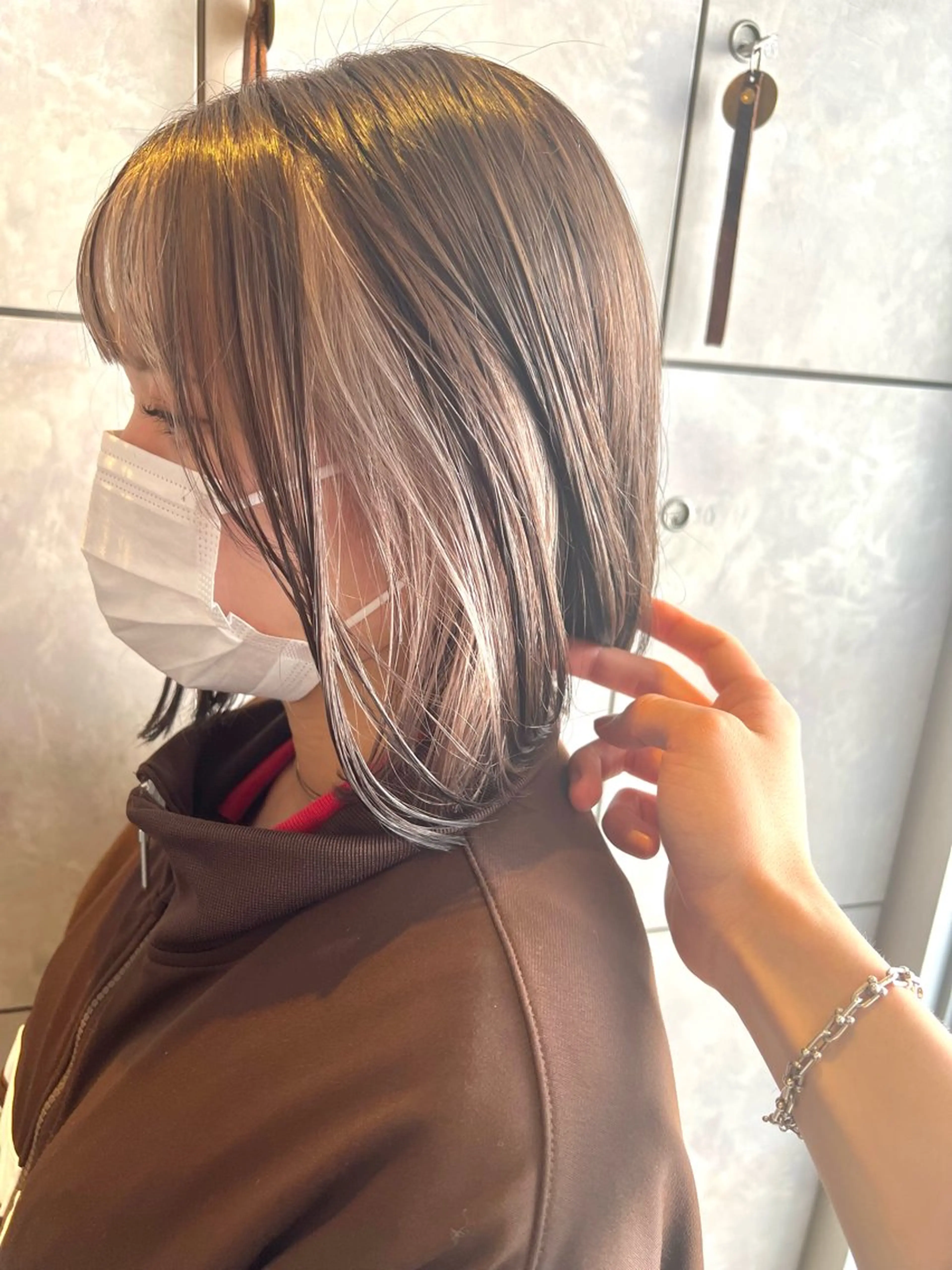 ミディアム カラー ヘアアレンジ ヘアカラー トリートメント ヘッドスパ ヘアセット 🌈インナーカラー ‘ショウマ’🌈のヘアスタイル