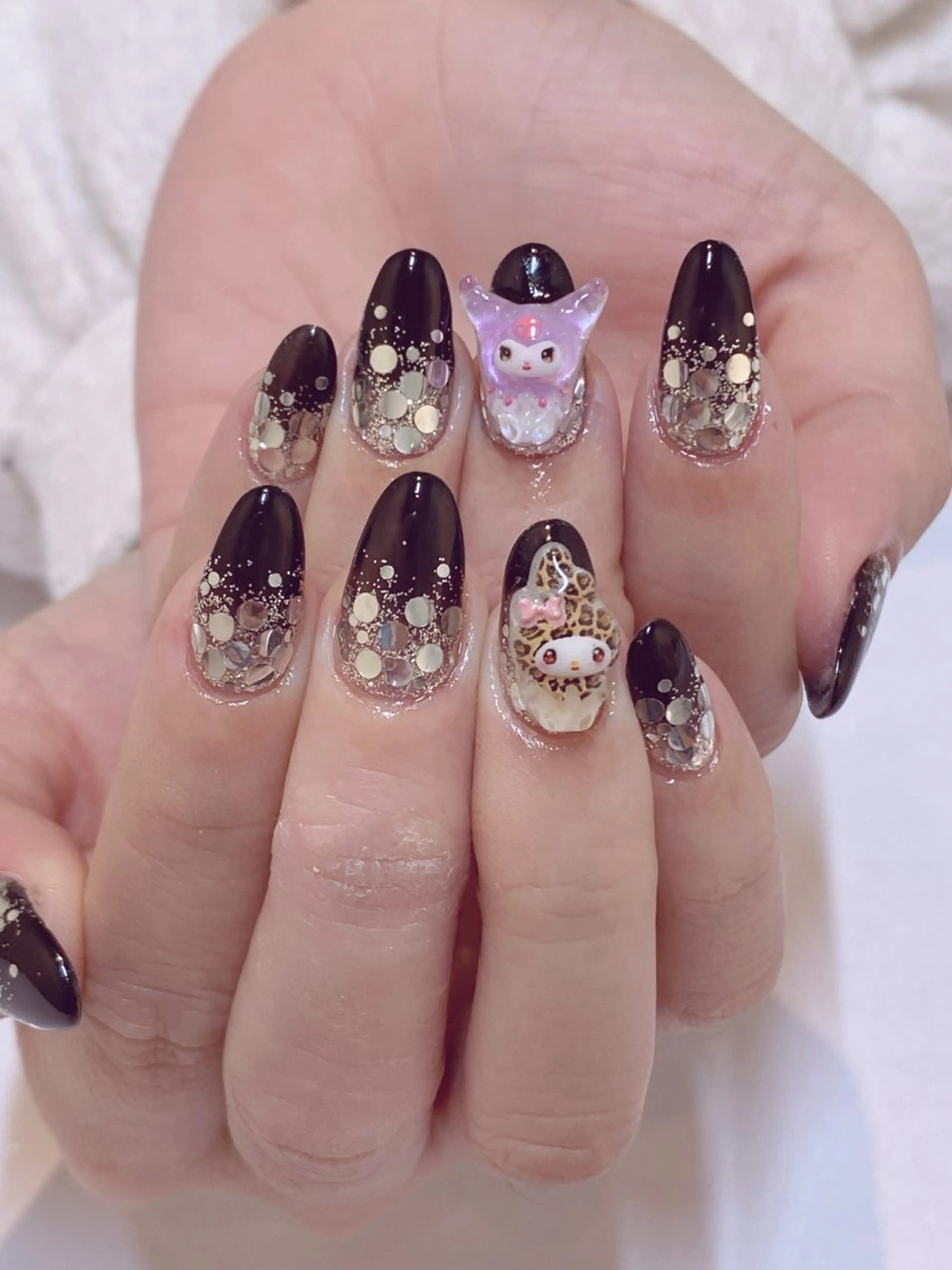 ネイル アニマル柄 アートネイル オーロラネイル クリアネイル グラデーション Ｎail Ｓalon ertiのネイルデザイン