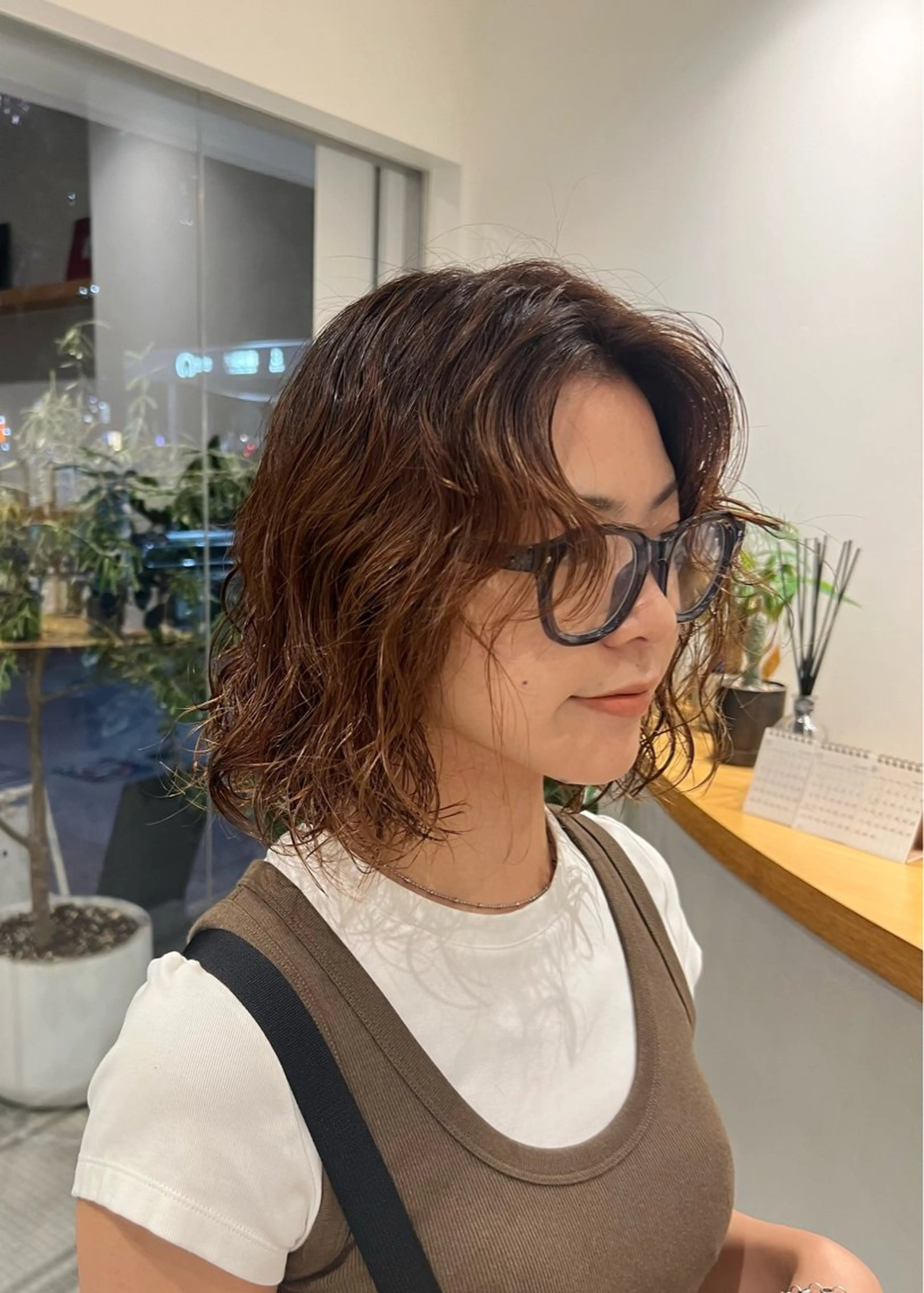 ショート ボブ カット パーマ パーマ/名古屋パーマ / コデラ ナナホのヘアスタイル