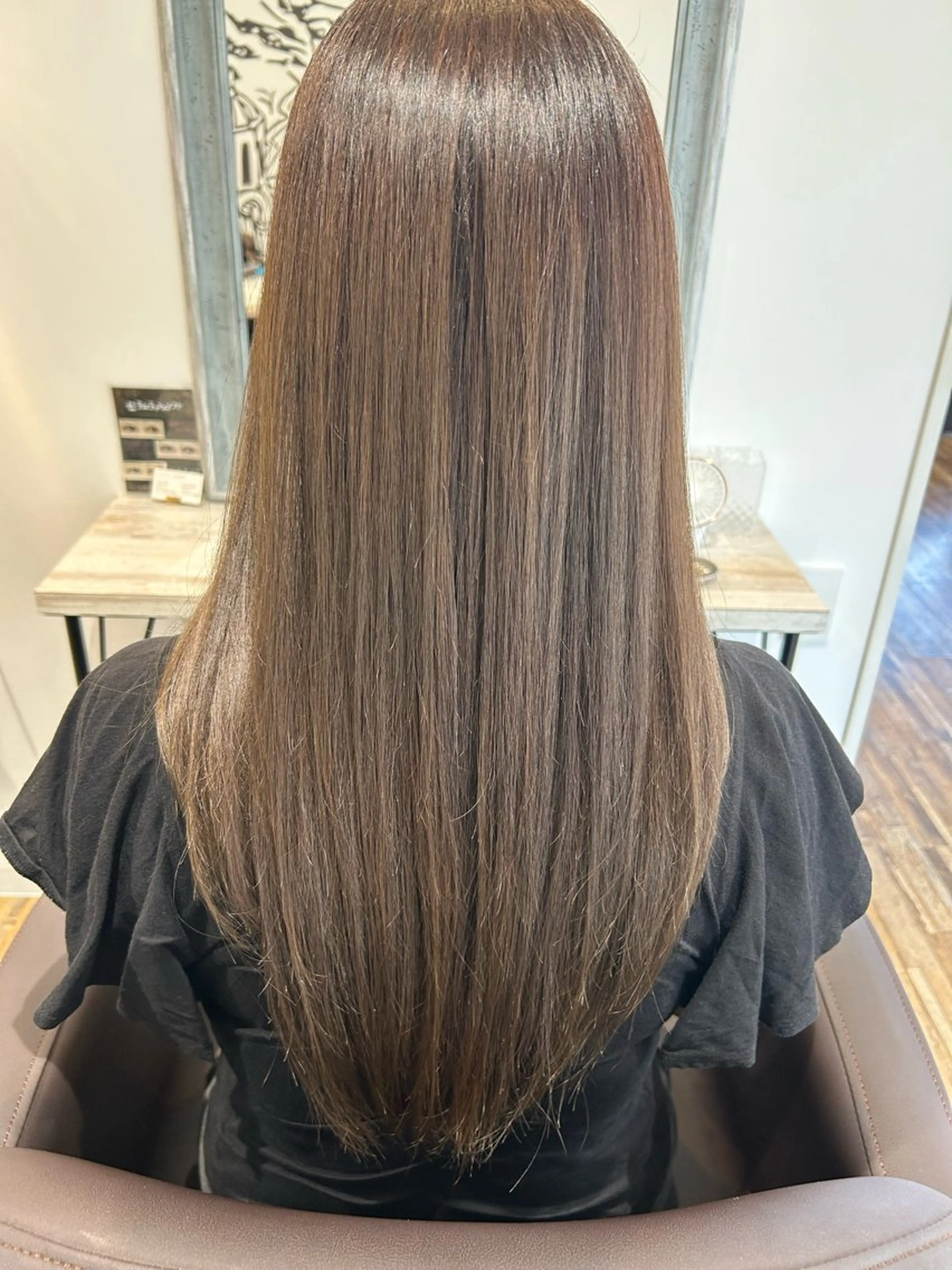 ロング くせ毛 レイヤーカット ローレイヤー トリートメント 高木 瑶子のヘアスタイル